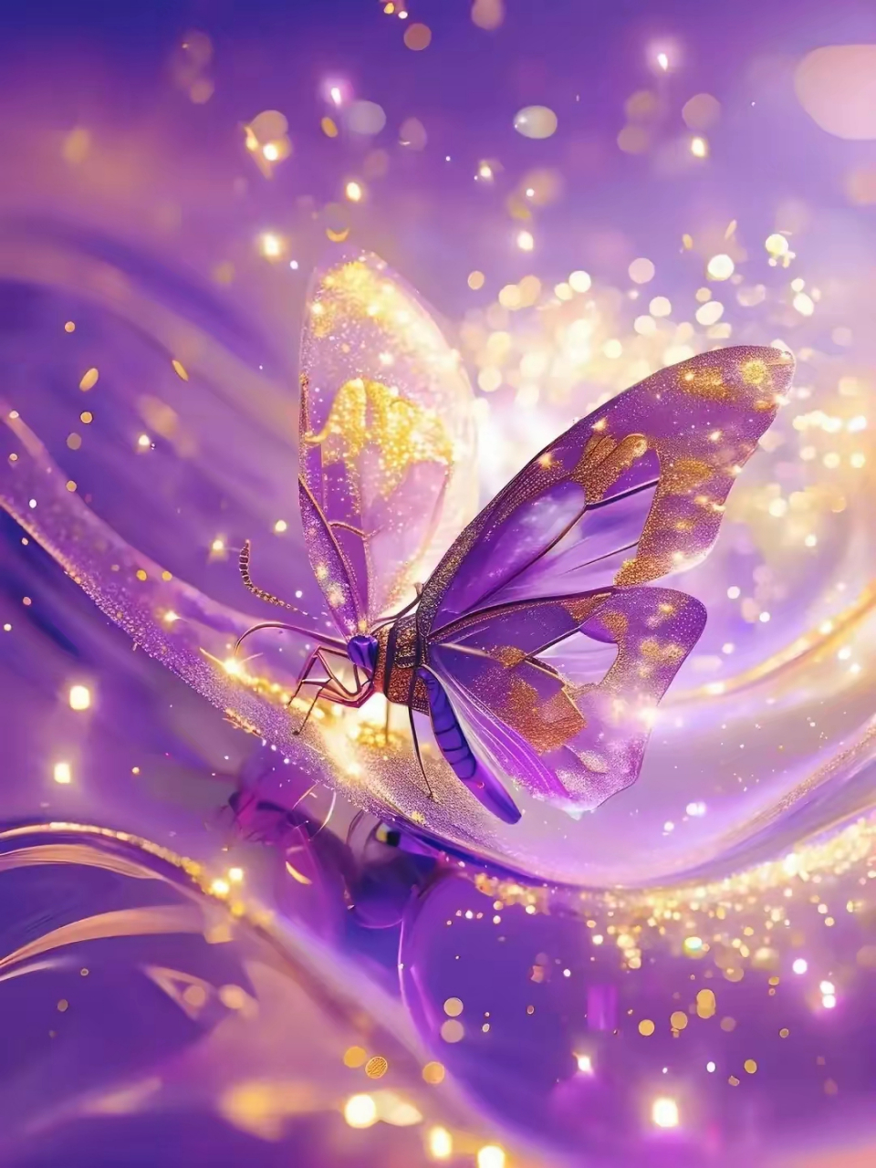 头像分享～紫色漂亮的神秘蝴蝶,祝你好运连连