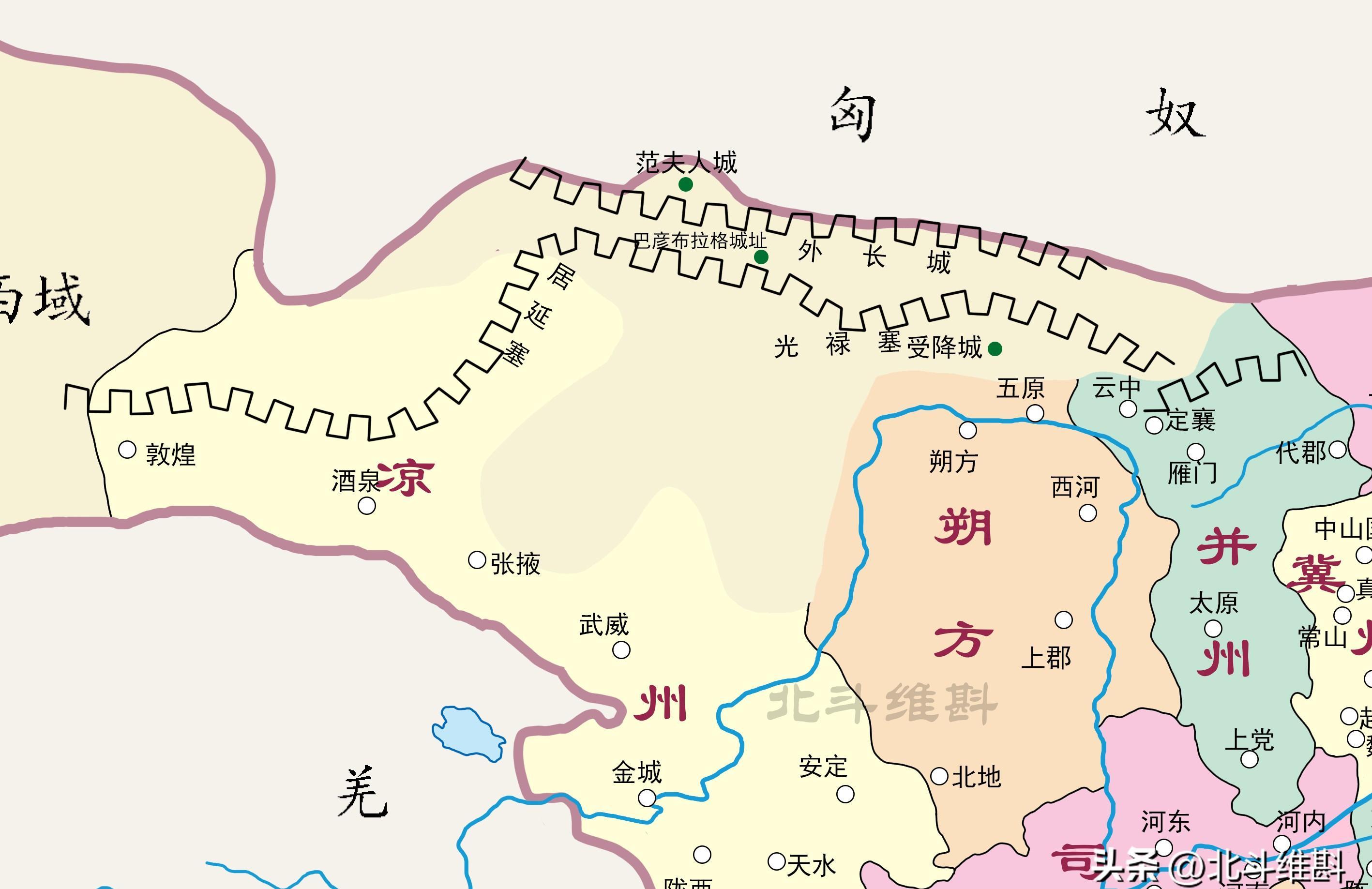 汉朝反击匈奴后,不仅修复了秦长城,还修建了外长城防御体系,在这些