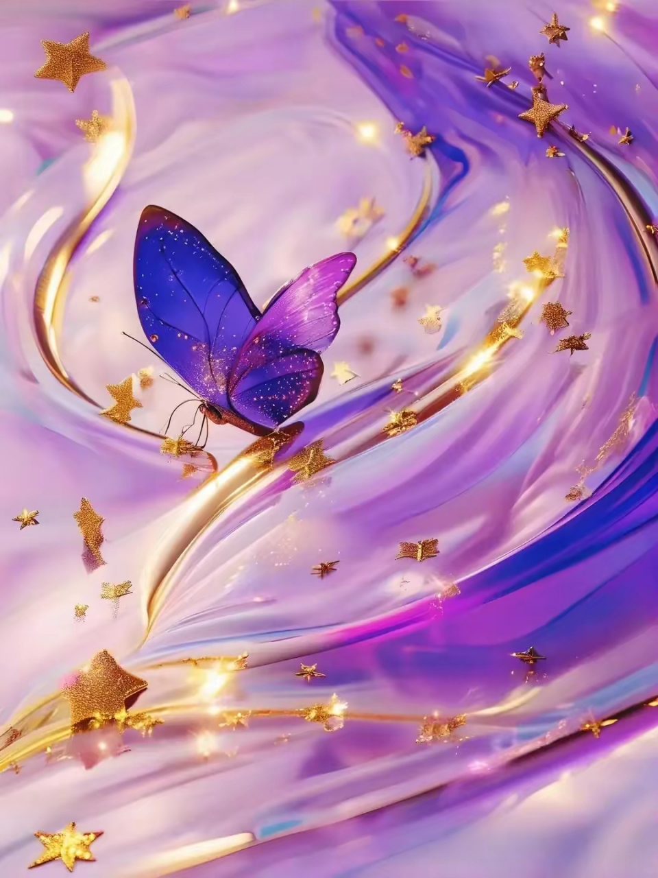 头像分享～紫色漂亮的神秘蝴蝶,祝你好运连连