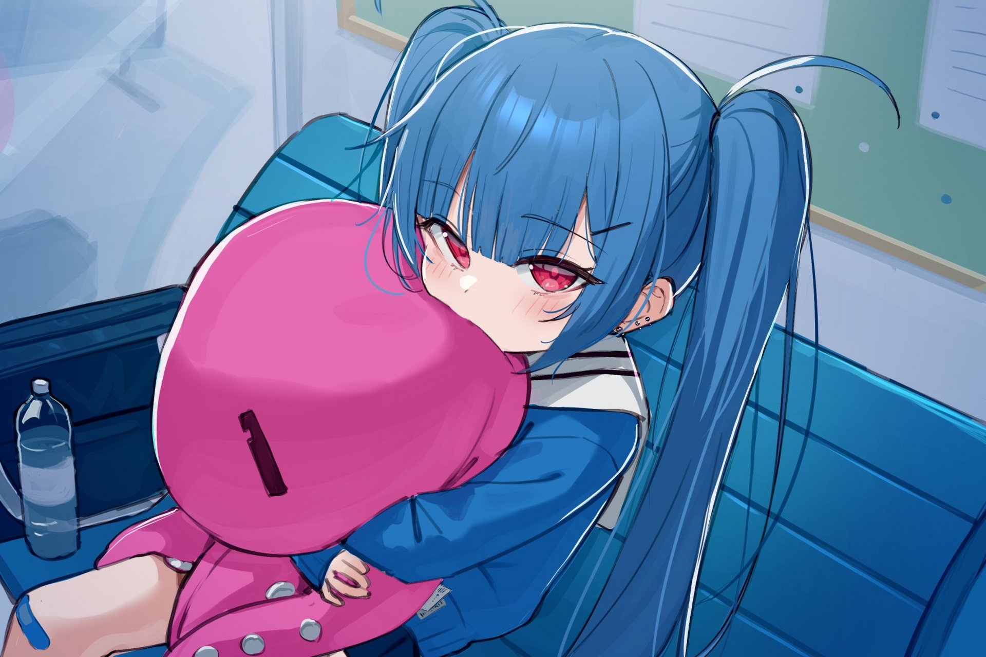 二次元# "欢迎回来…你给谁打电话了?" twi:月うさぎ