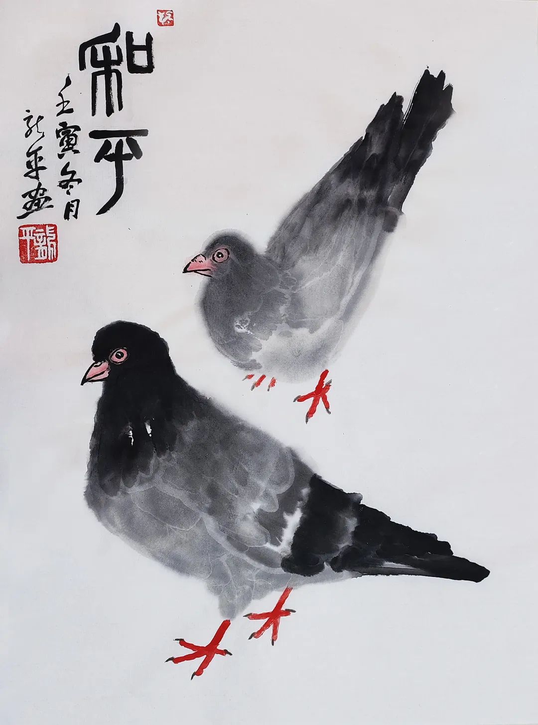 特别是作为绘画主体的时候,鸟的位置在占有画面的最显眼的地方,这是