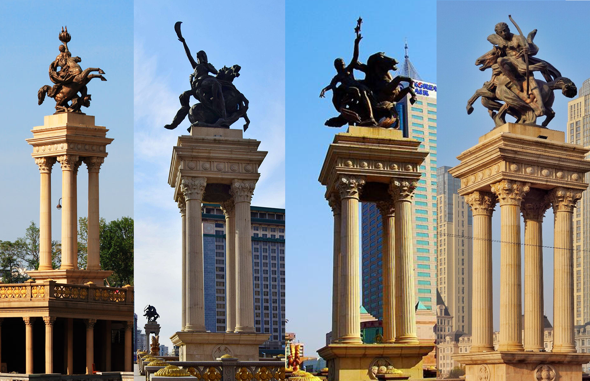 天津市大光明桥雕塑有哪些