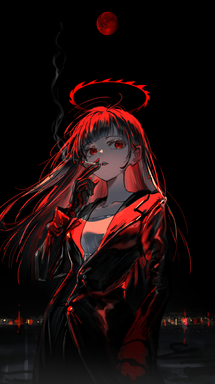 血月降临之夜#二次元#  画师:がわこ
