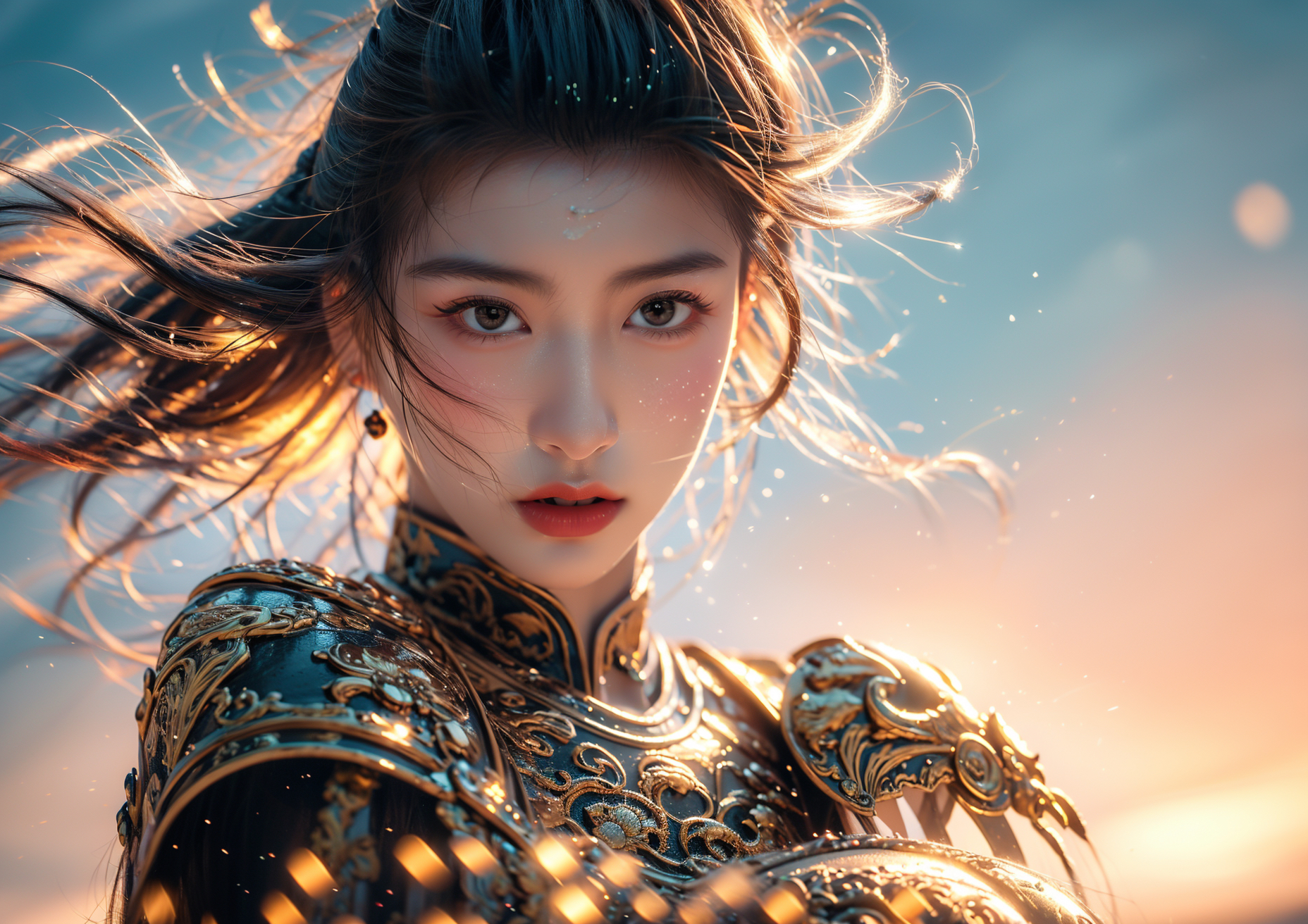 古代驰骋沙场的女将军长什么样?ai绘画一分钟画出原型