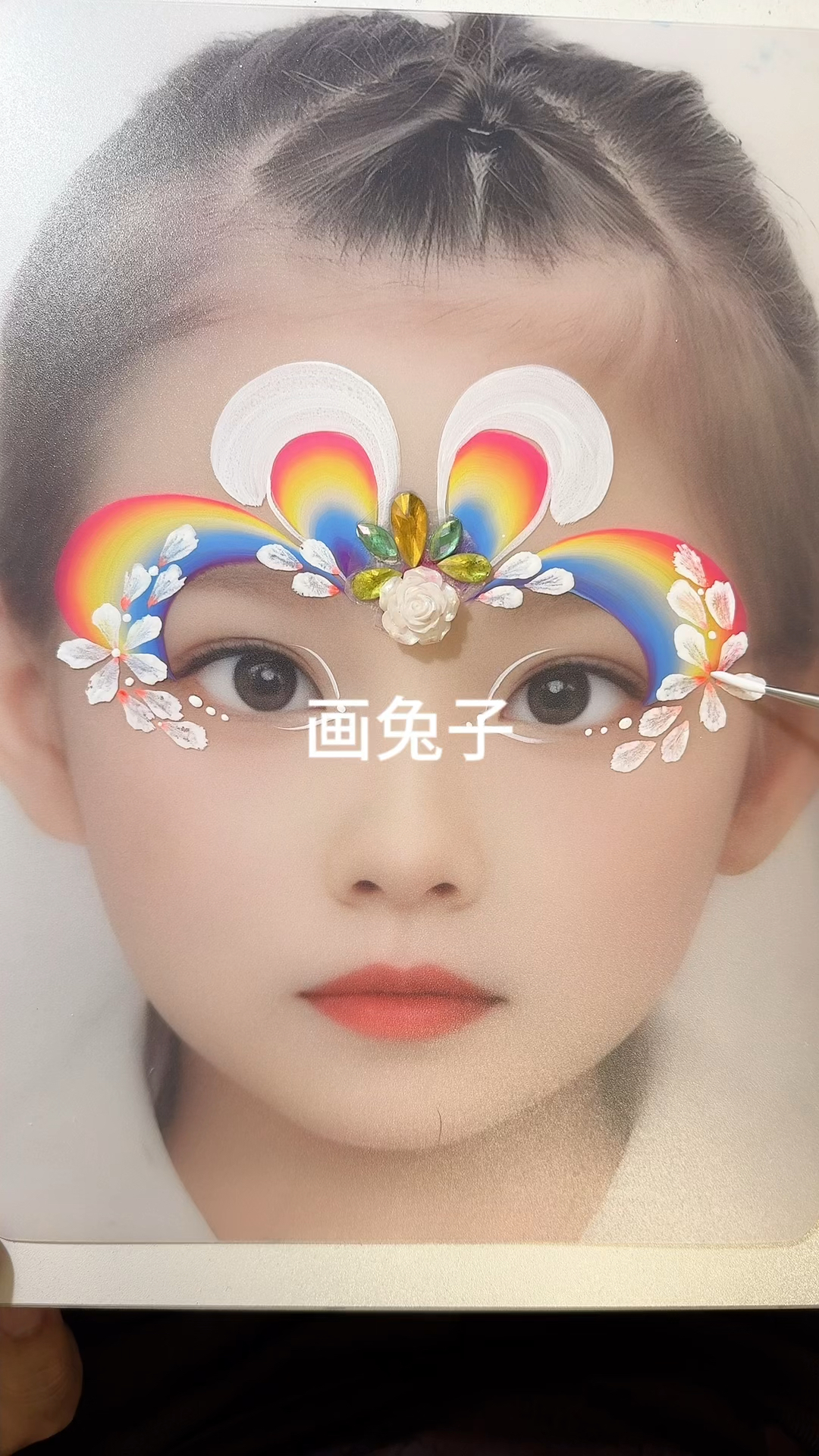 兔子彩绘儿童面部彩绘