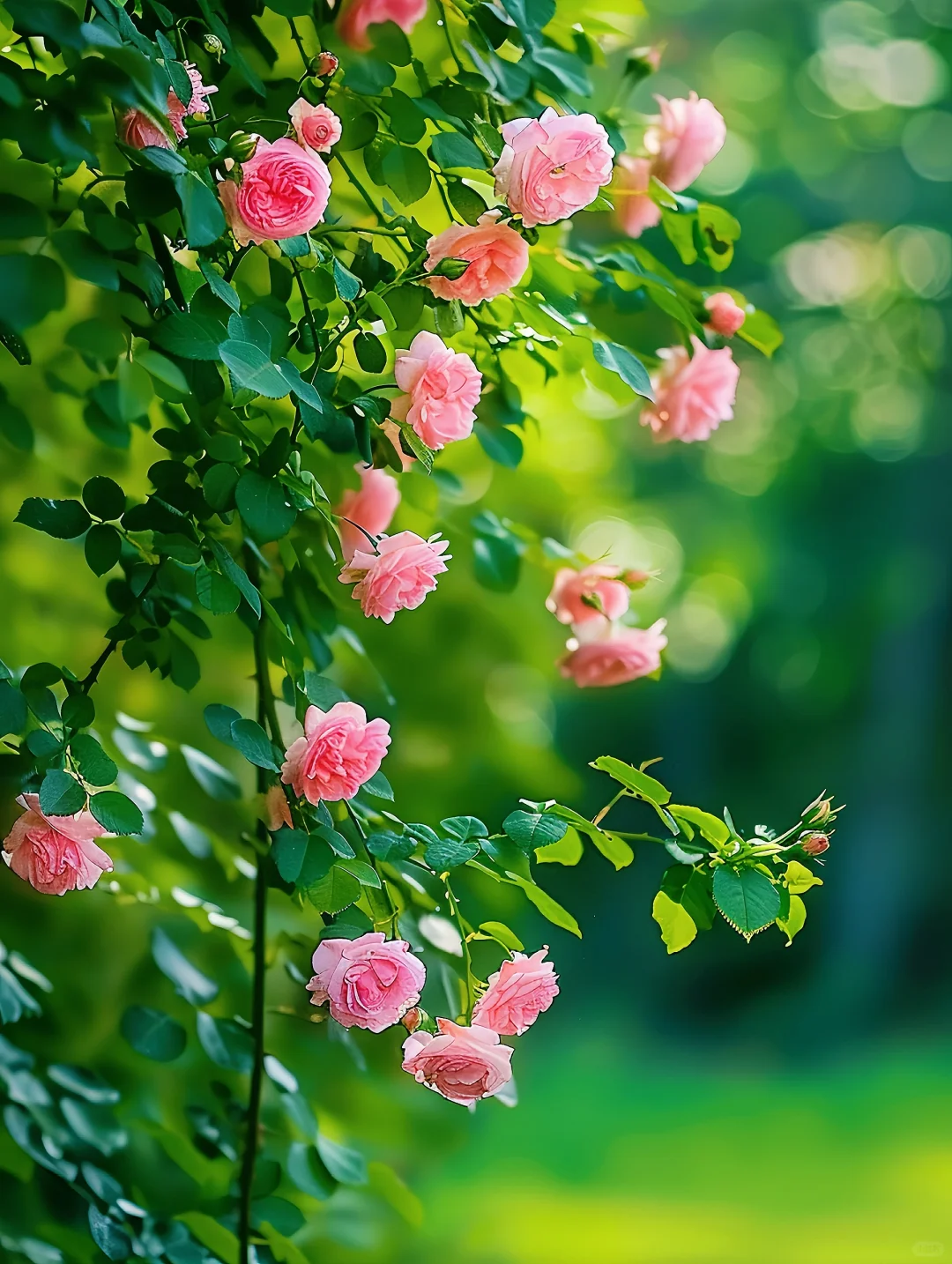 蔷薇花满架