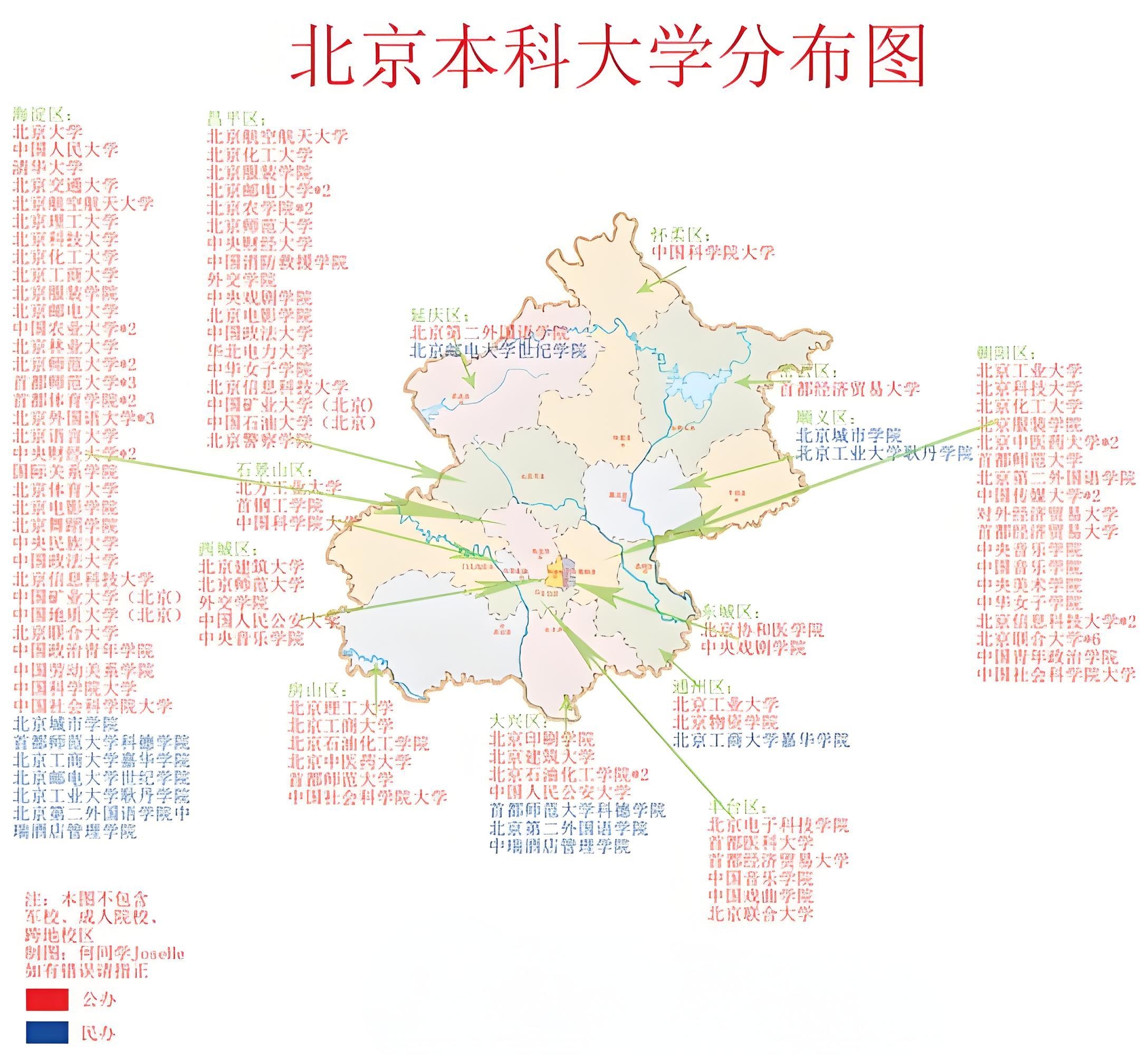 中国名牌大学地图高清图片