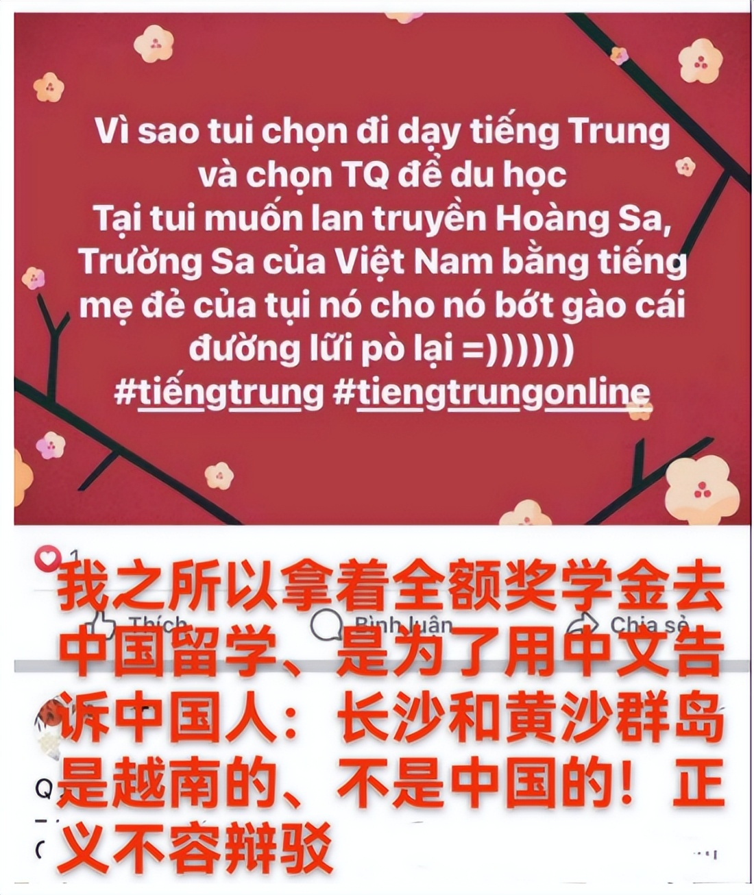 赔本还赚不到吆喝?越南女生称拿中国全额奖学金,就是为宣示主权