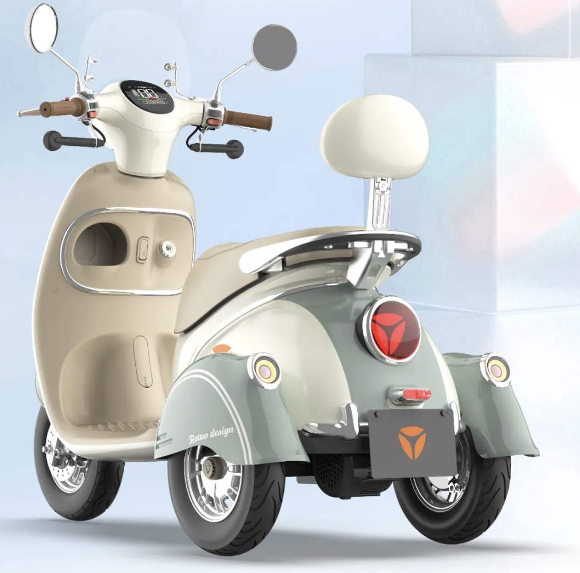 雅迪全新三轮车a90亮相,轻奢漂亮,骑行舒适,逛街,接娃超赞!