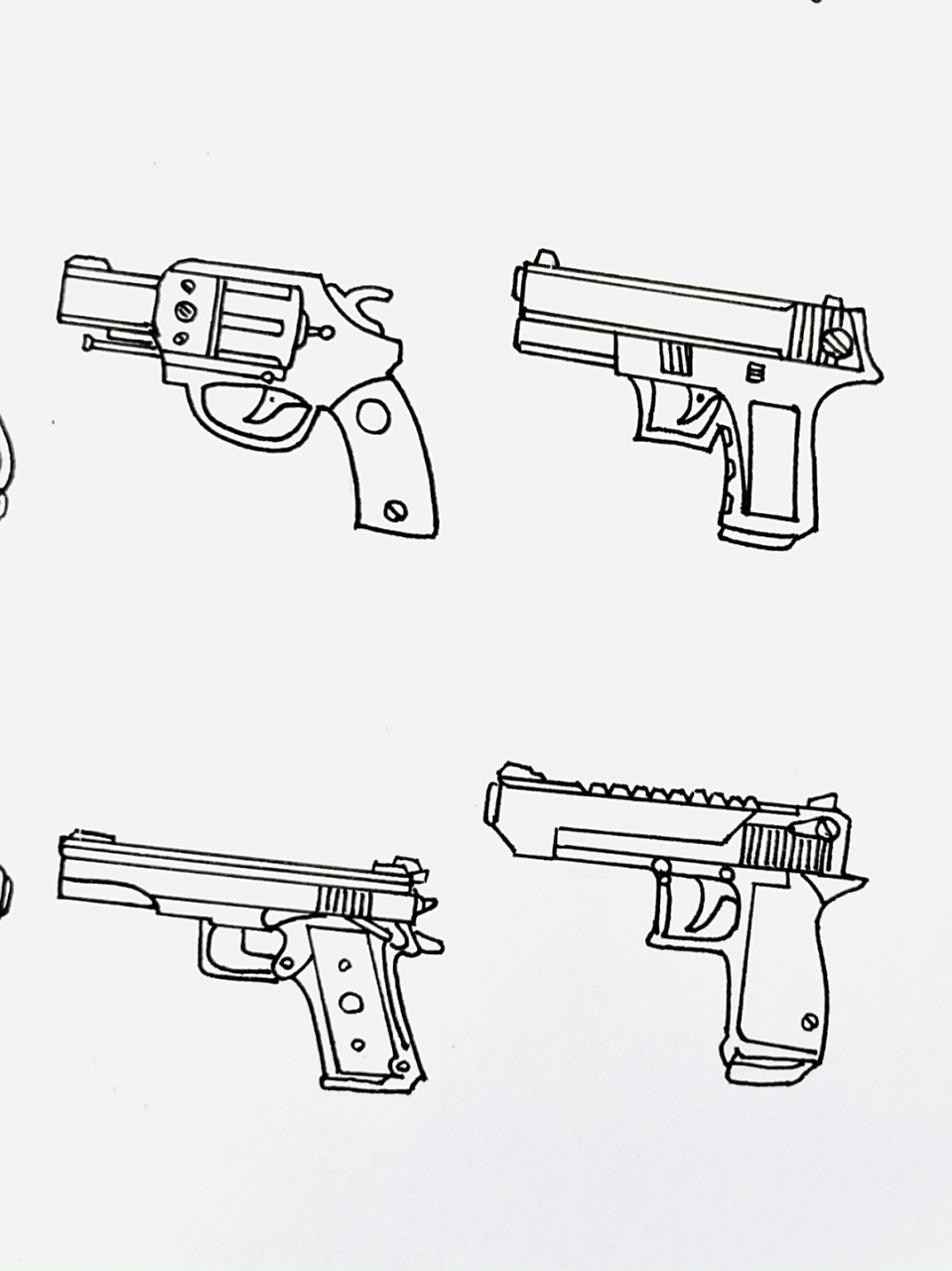枪的简笔画  嘿,朋友们,你们是不是也和我一样,小时候就特别喜欢画画