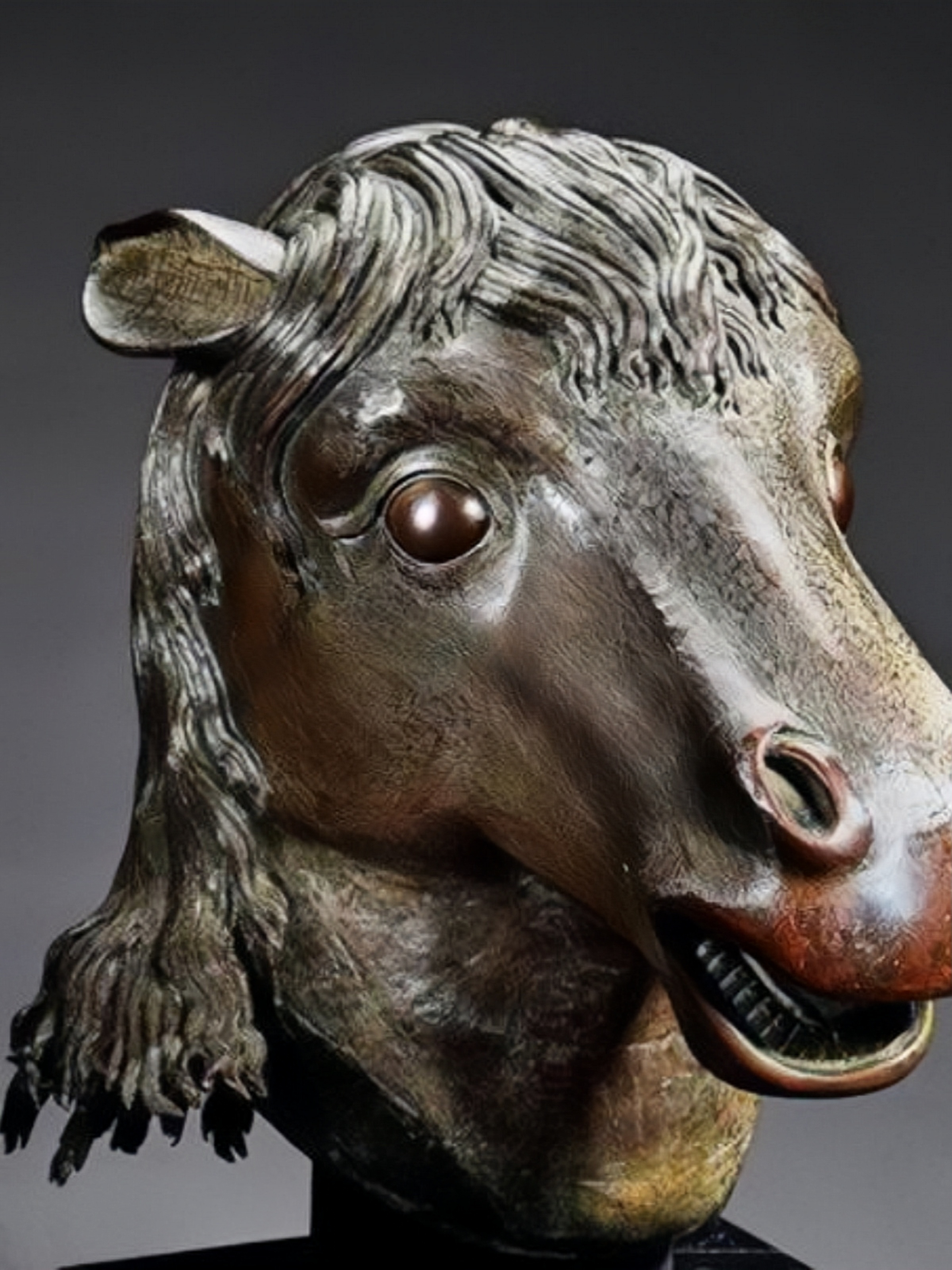 这尊青铜马首经专家x光检测,意外发现其为整块纯铜铸造,颠覆了以往