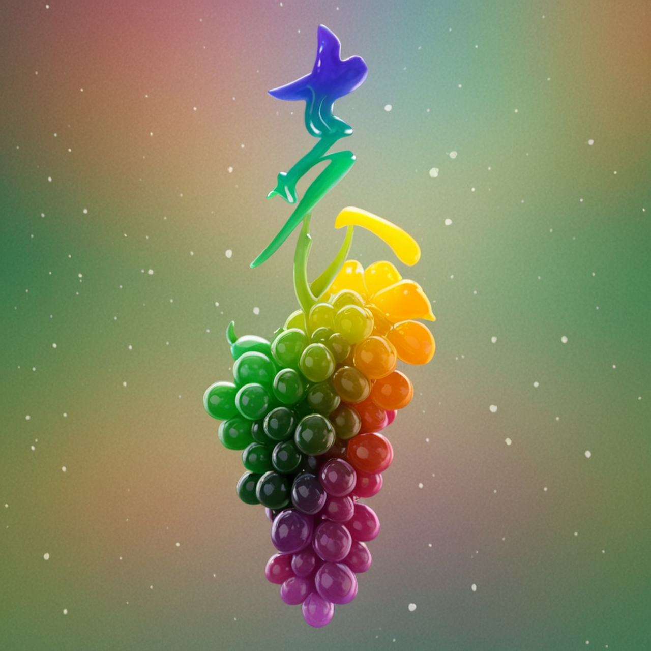 艺术字 | 百家姓 | 多彩葡萄 | 董萧程曹袁邓许傅沈