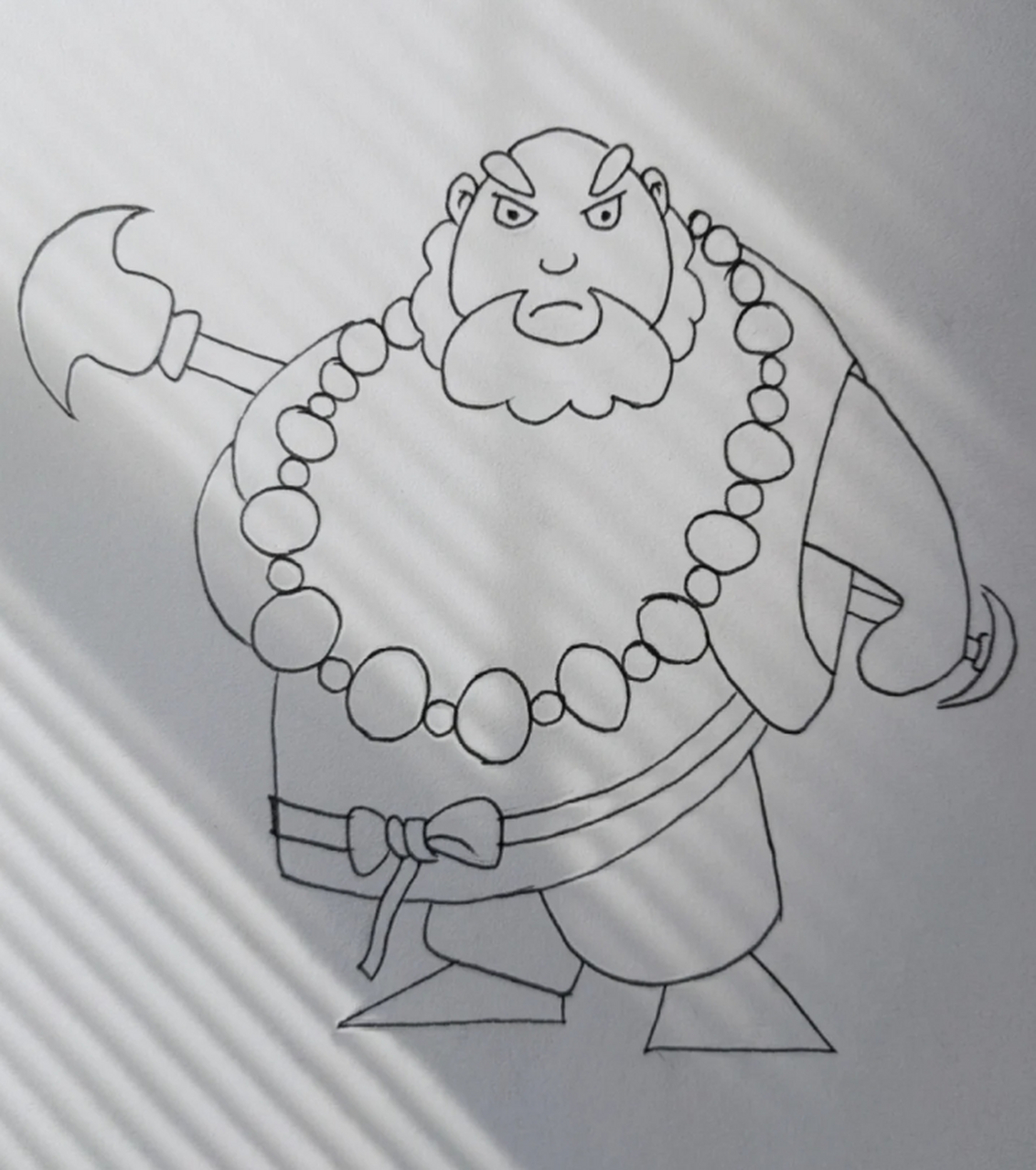 鲁智深简笔画 画个鲁智深,简单又有趣!