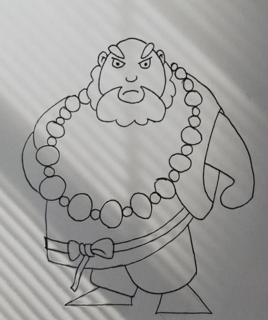 鲁智深简笔画 画个鲁智深,简单又有趣!