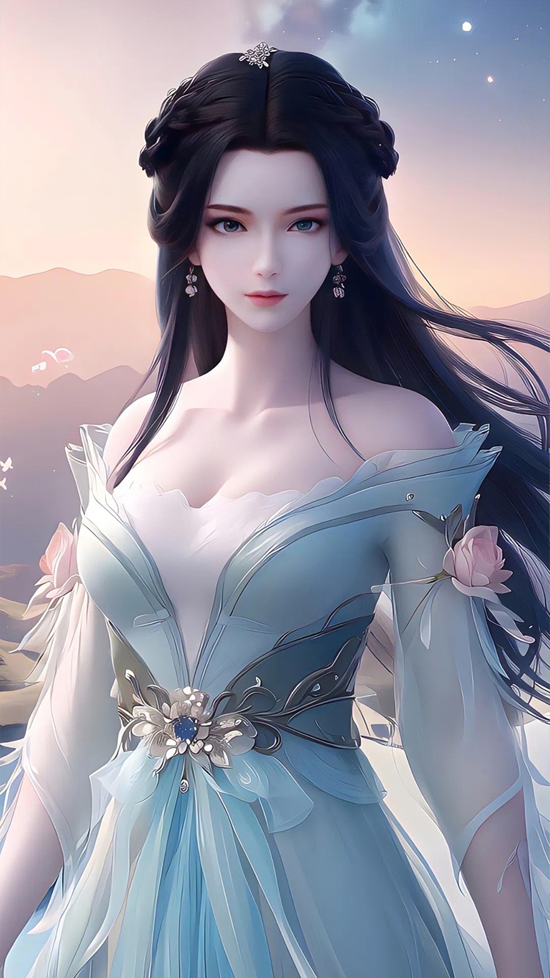 《星辰变》姜立ai超高清手机壁纸:飘雪城公主