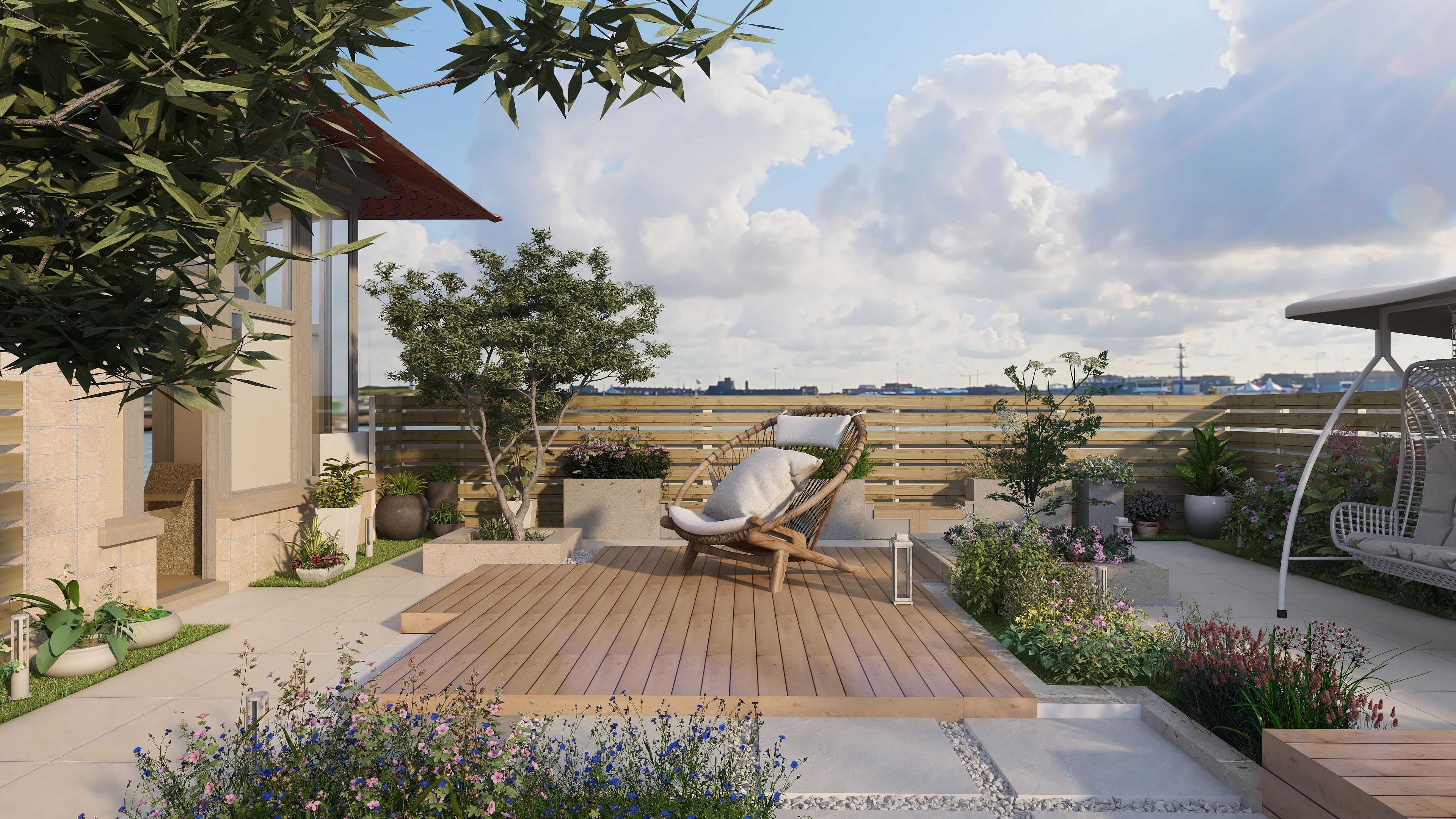 农村平房设计图大全一层 院子