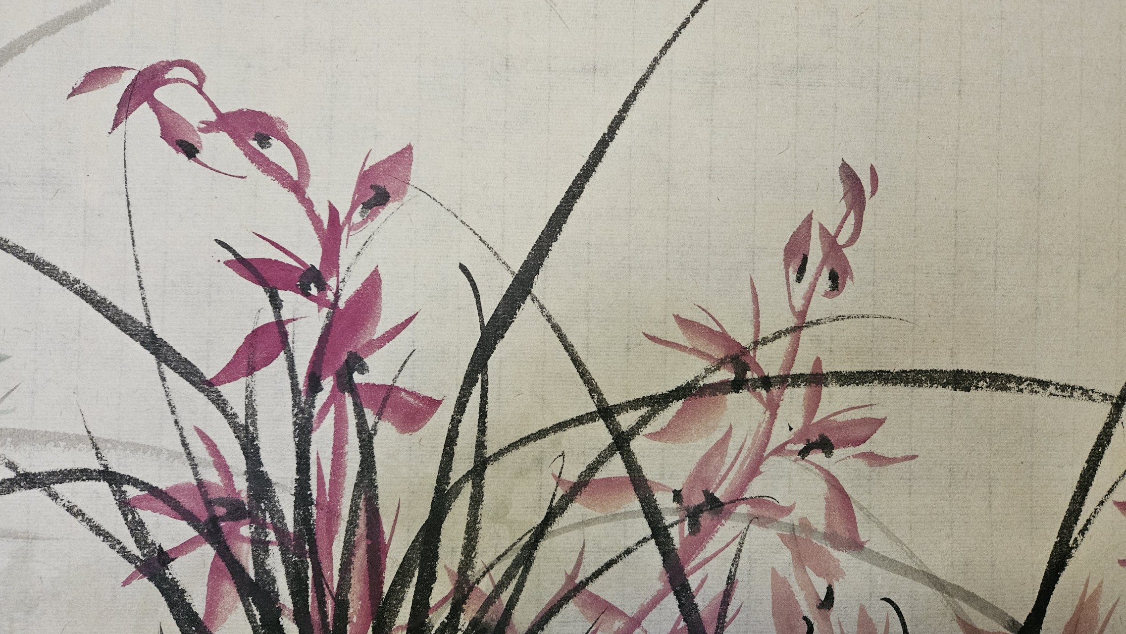 艺术当代|兰晓龙写意兰花《兰香华堂》180*60cm #文化# #艺术# #收藏