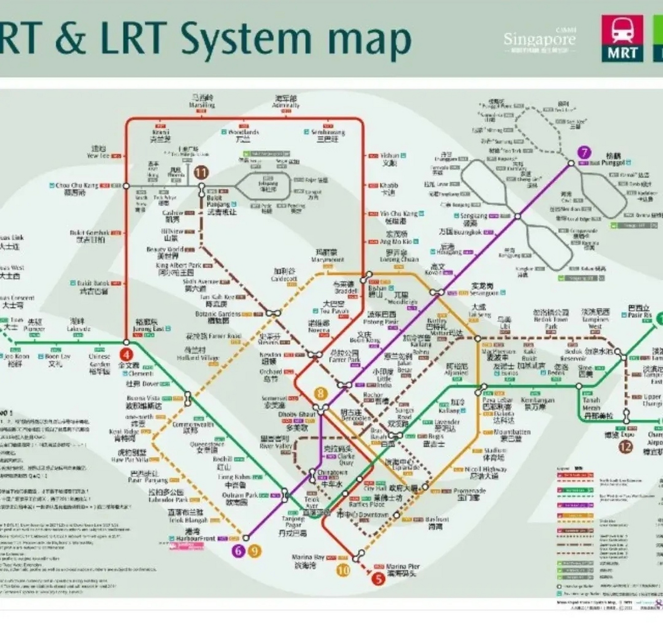 新加坡地铁蓝线线路图图片