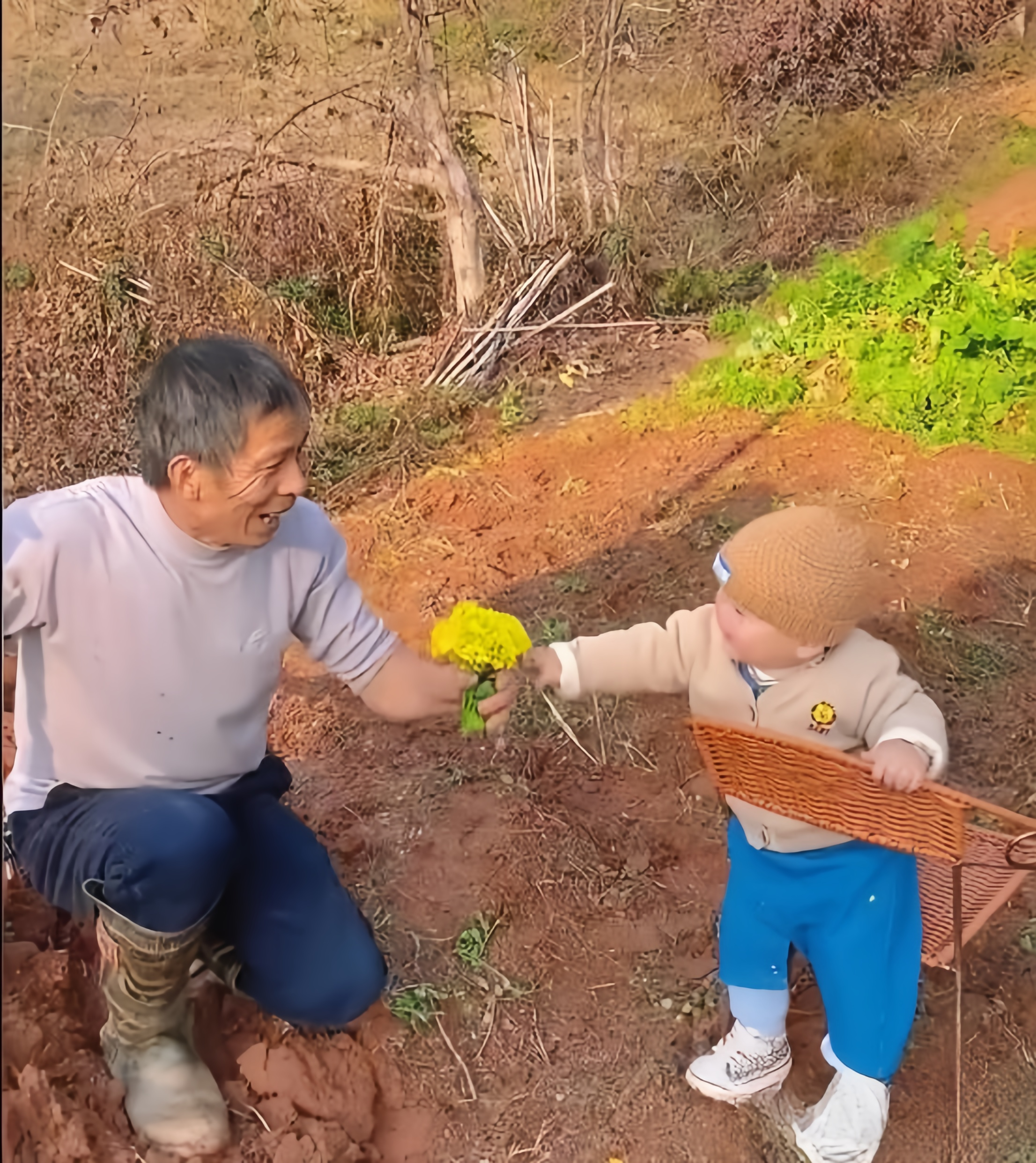 爷爷与孙子的幸福生活