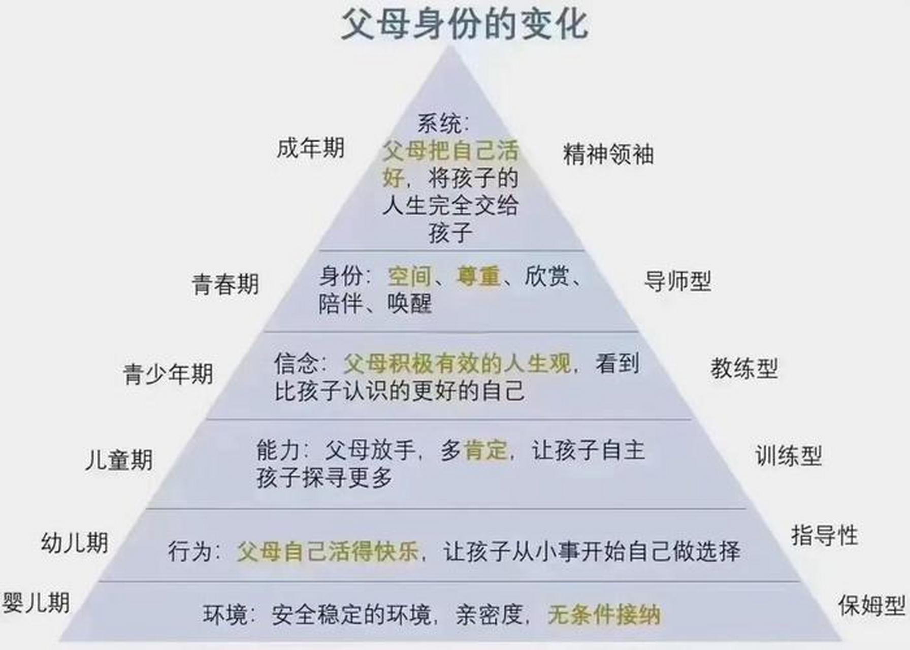 父母在孩子成长中扮演的角色会随阶段转变:从婴幼儿的呵护与启蒙,到