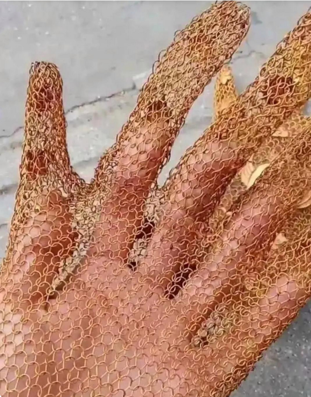 难道这就是武侠小说里的 金丝软猬甲,手套版?