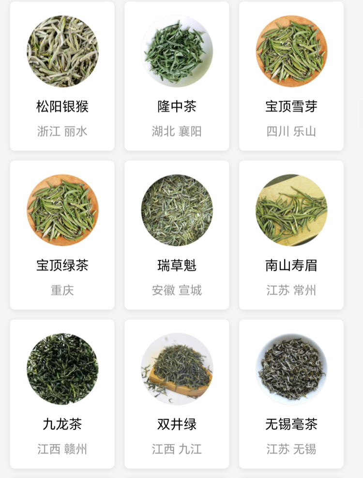 绿茶有哪些品种