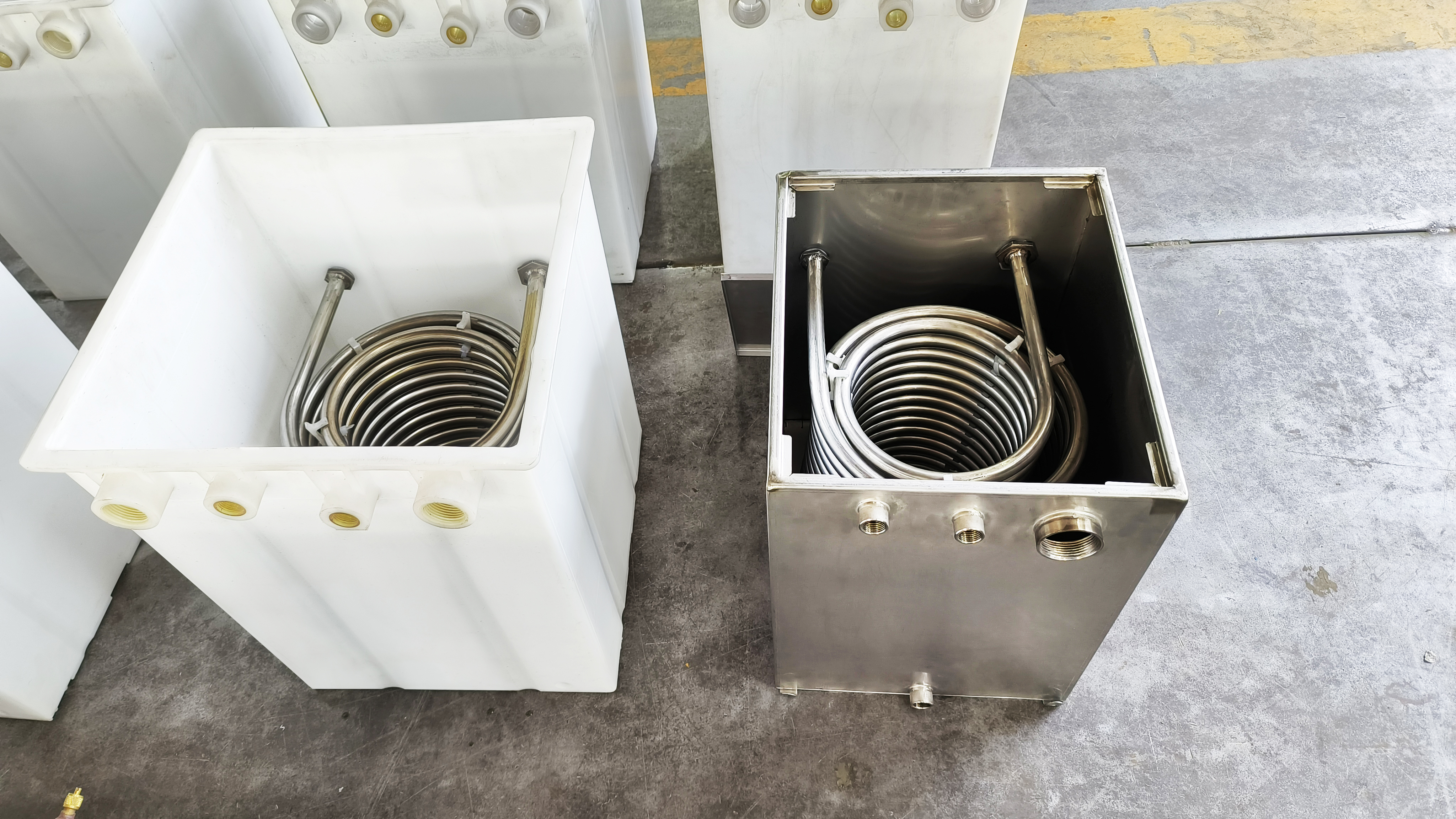 传统人工焊接的304/316l全不锈钢水箱桶蒸发器