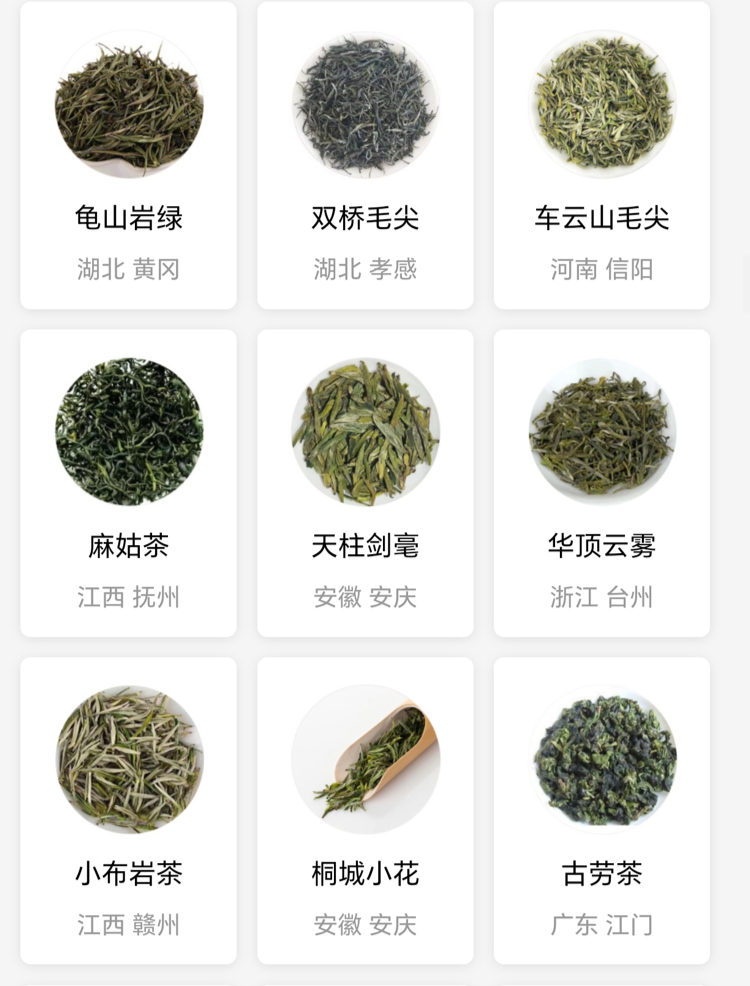 绿茶有哪些品种