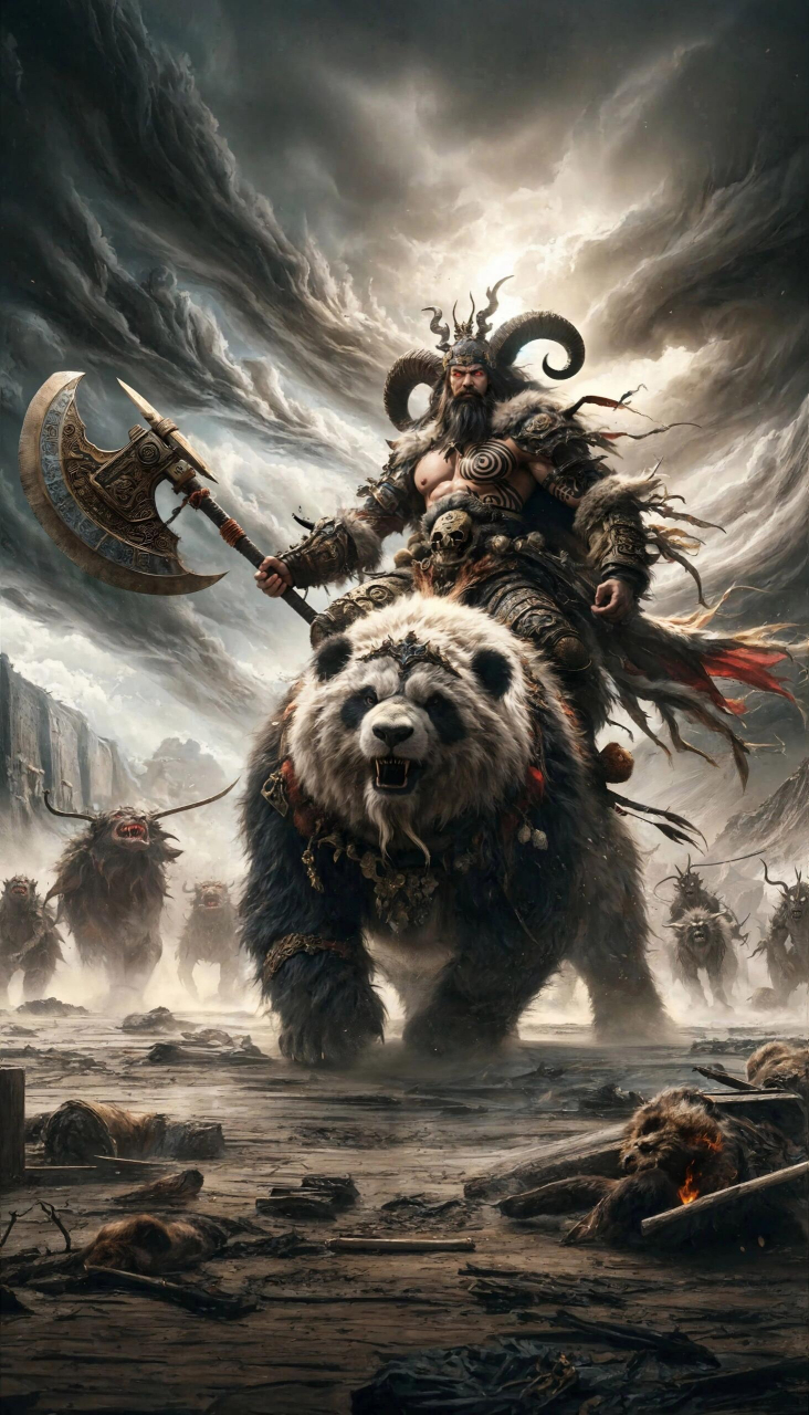 蚩尤的坐骑竟然是熊猫,又名食铁兽,大熊猫根本没有你想象中的那么萌