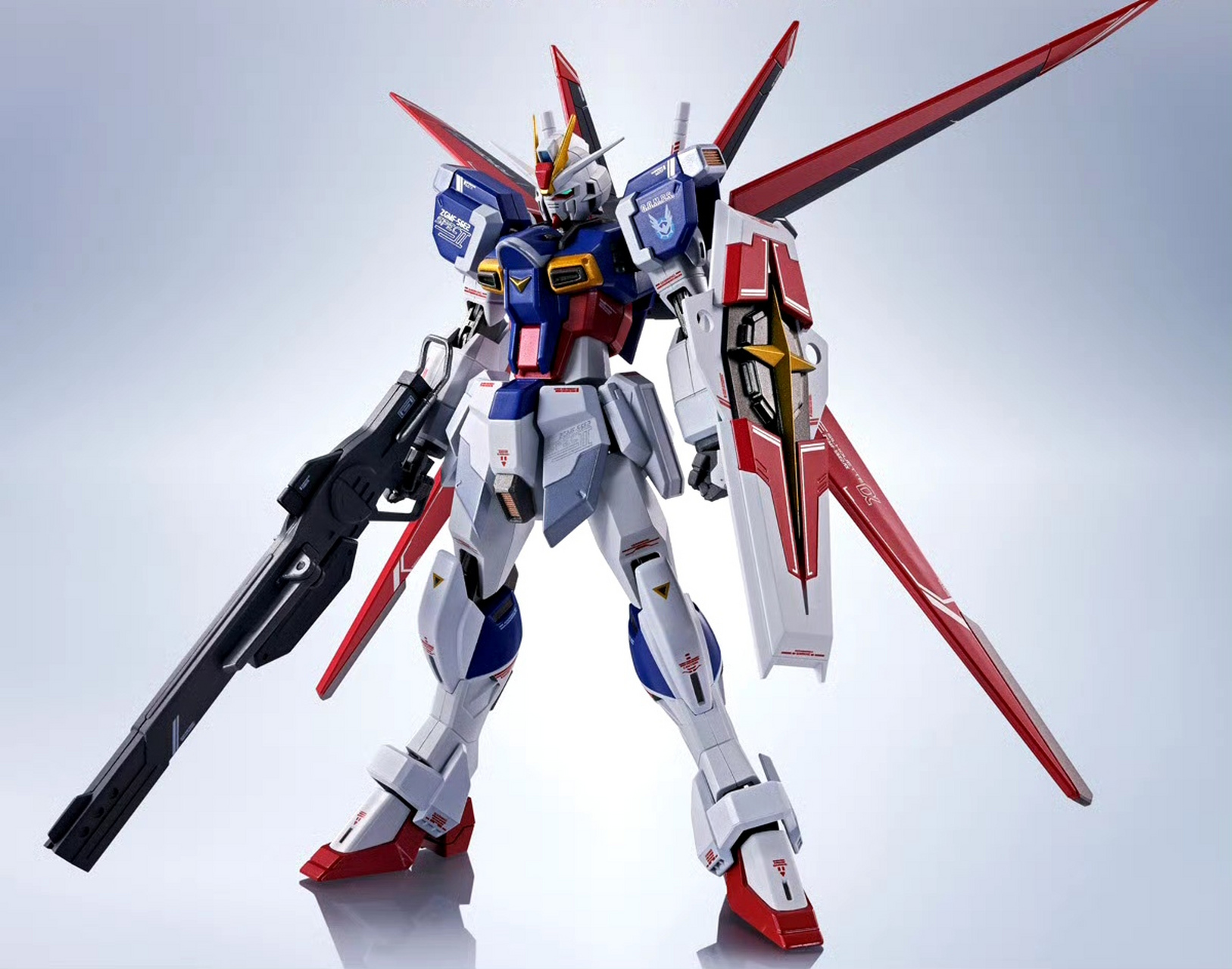 模型欣赏:魂限 metal robot魂 空战脉冲高达spec Ⅱ,配色调整,标识