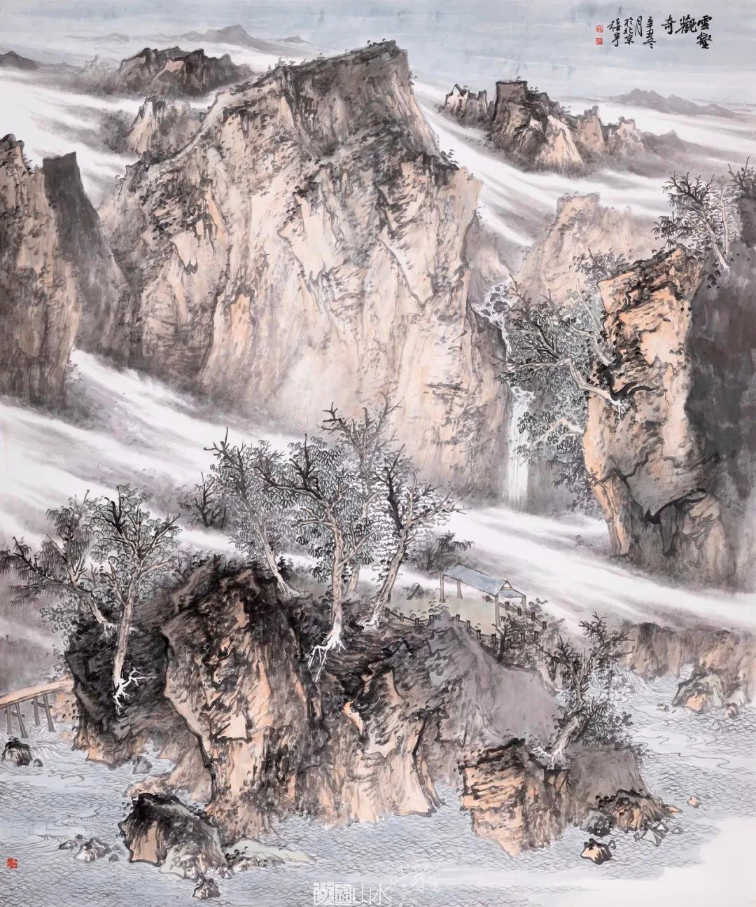 画家 国画中国美院山水作品名家国画山水画作品欣赏张宇山水画欣赏