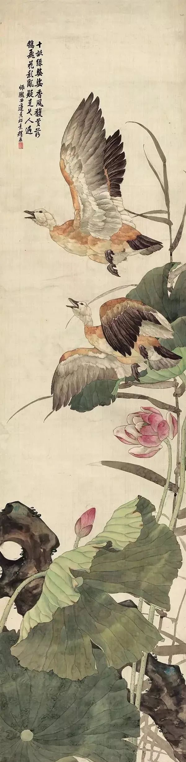 刘奎龄《花禽十二条屏》,美不胜收!