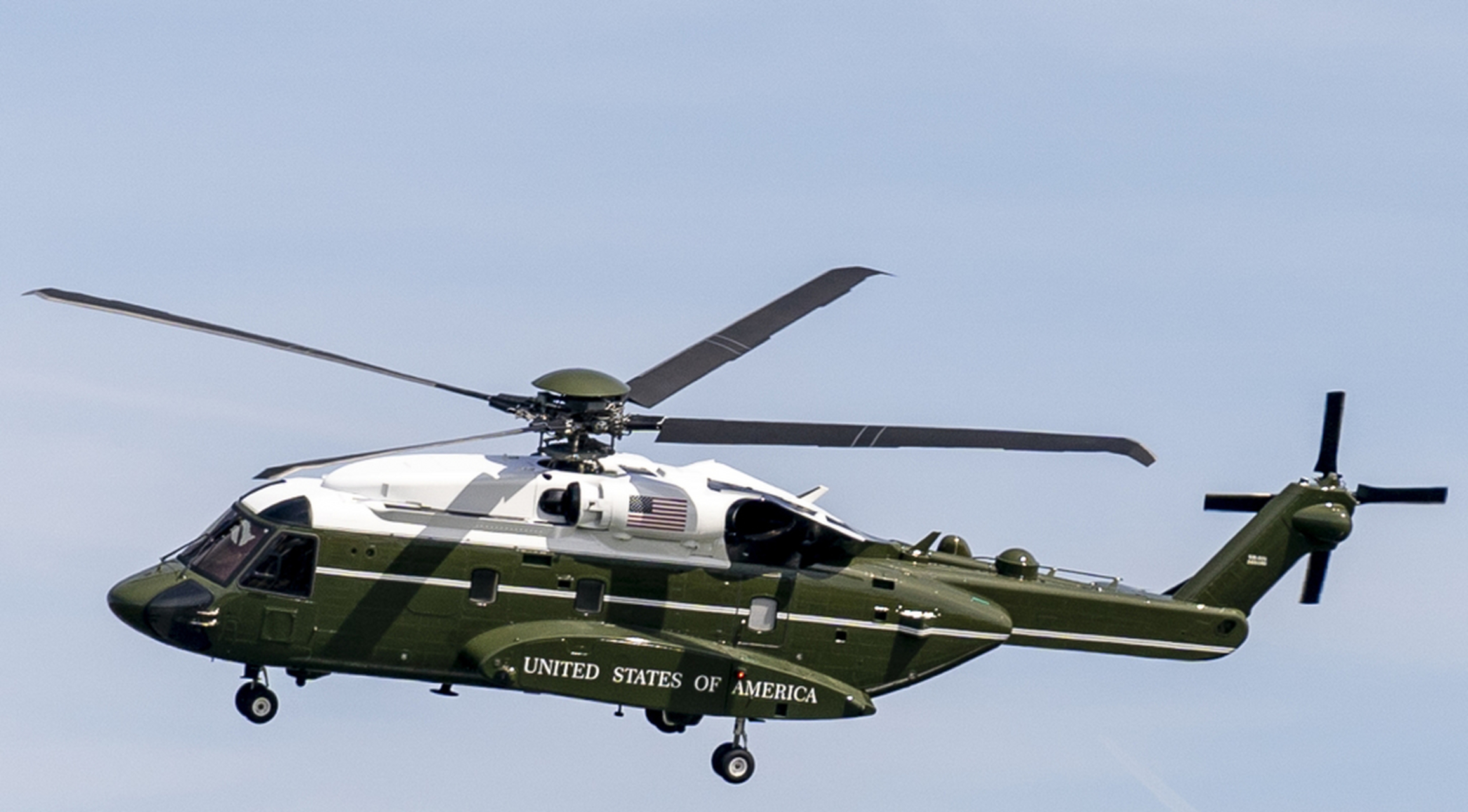 美国总统使用的直升机:陆战队1号 vh
