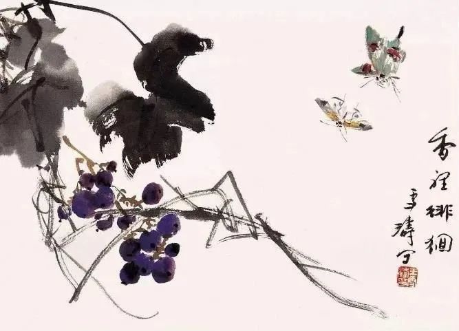书画大师王雪涛画葡萄:小趣大雅,值得收藏!