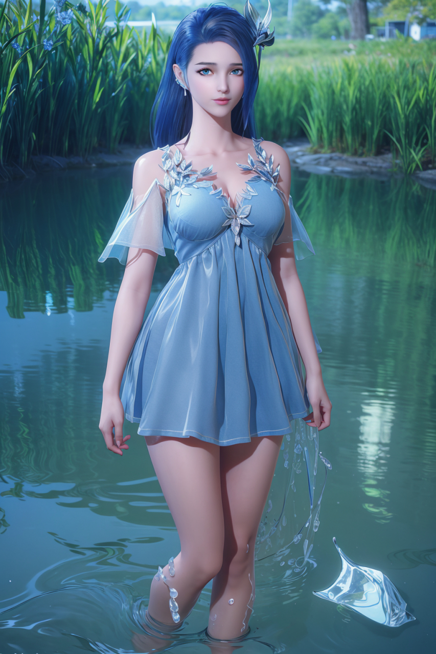 做点有意义的事#   国漫女神 | 阿银 | 蓝裙 #斗罗大陆#   一个人若