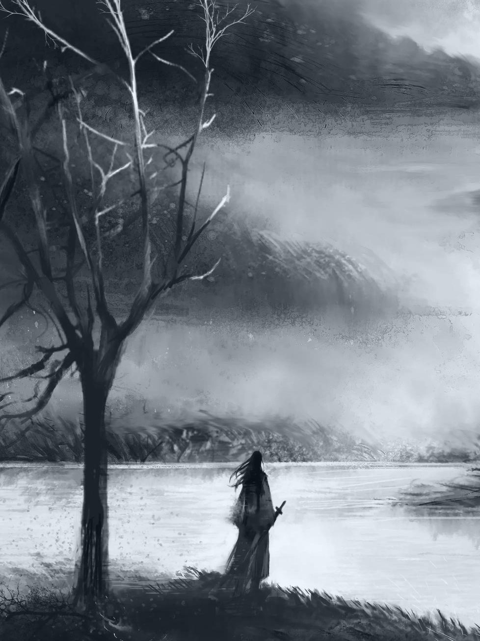 古风酹江月江上雪夜孤城一人古代江湖夜雨十年灯你的孤城我的荒凉孤帆