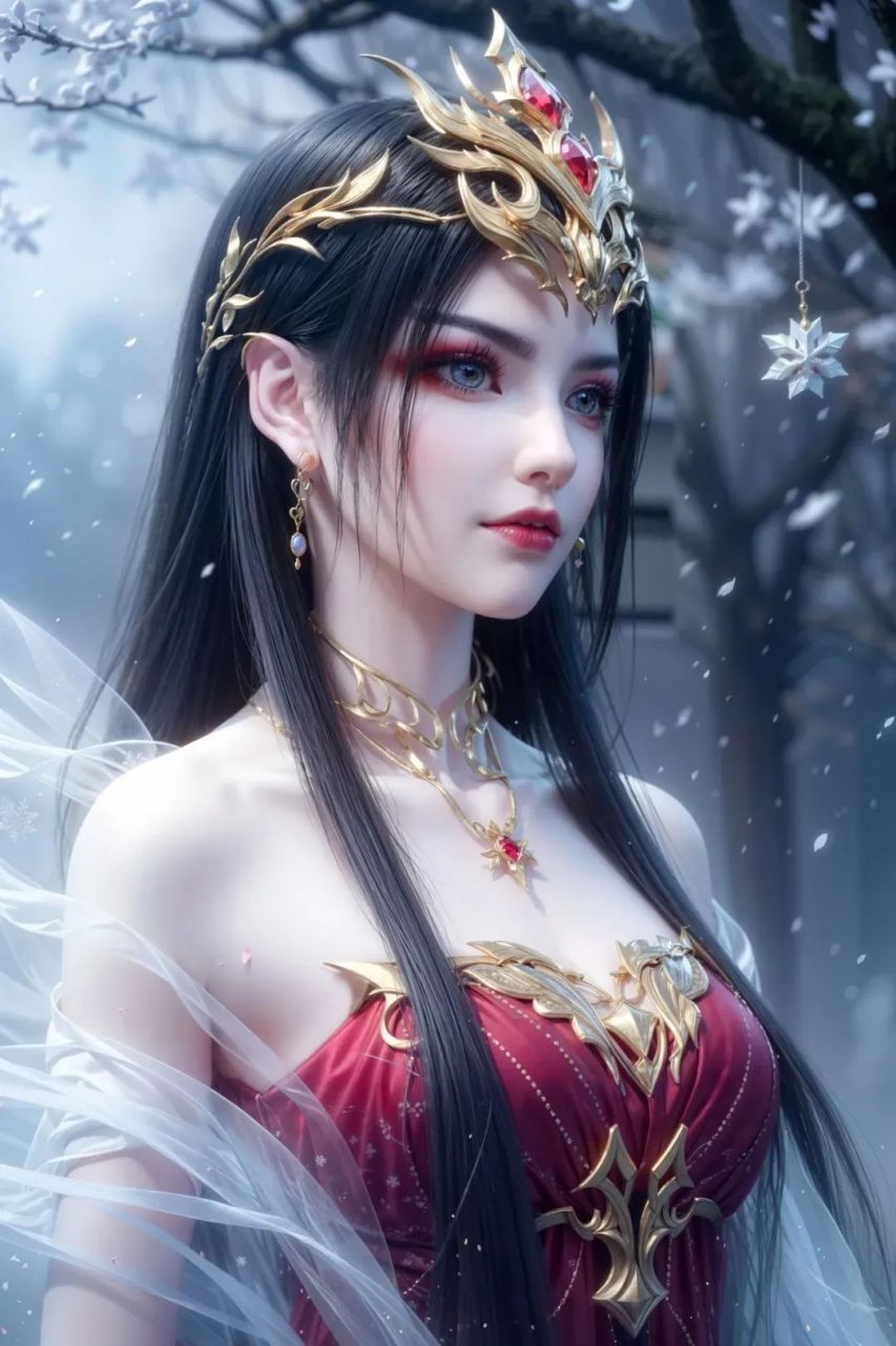 做点有意义的事#   国漫女神 | 美杜莎 | 红装 唯美风 #斗破苍穹