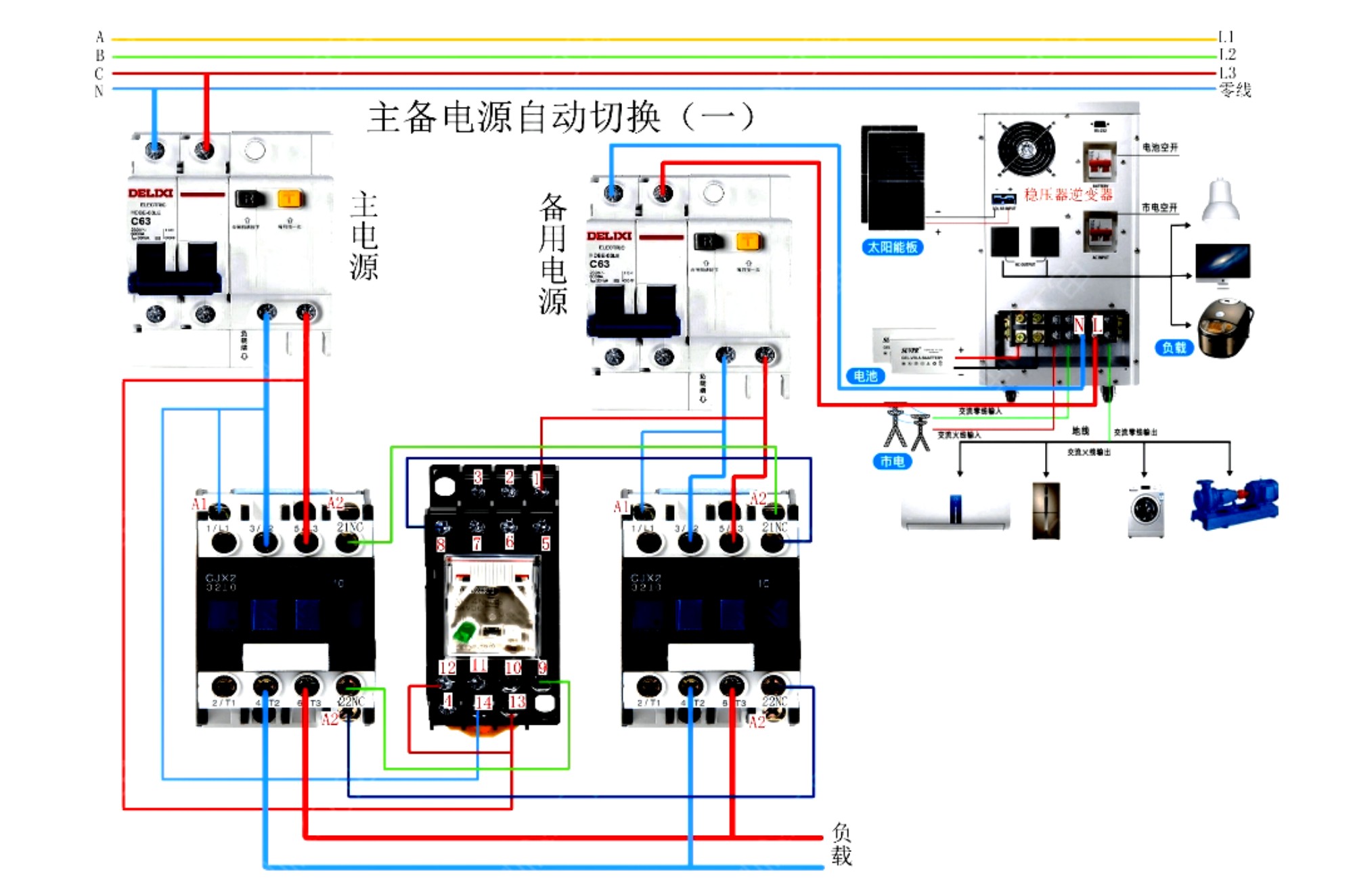 主备电源切换电路一