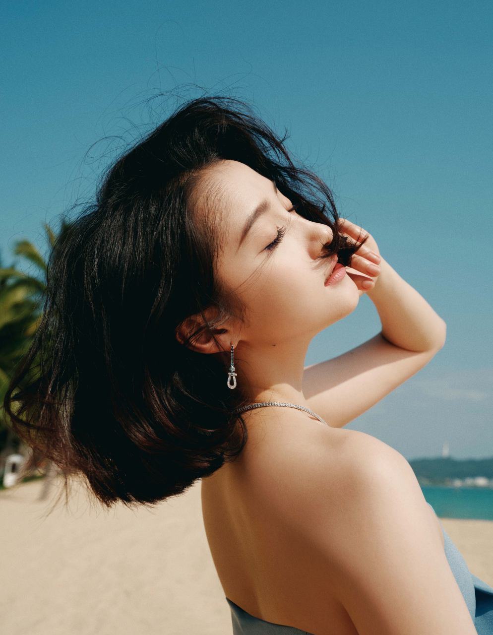 关晓彤,沙滩写真,超好看!