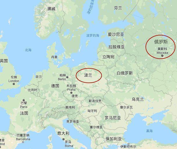 波兰处在欧洲中部,是一个地理位置以及地理环境都较为优越的国家