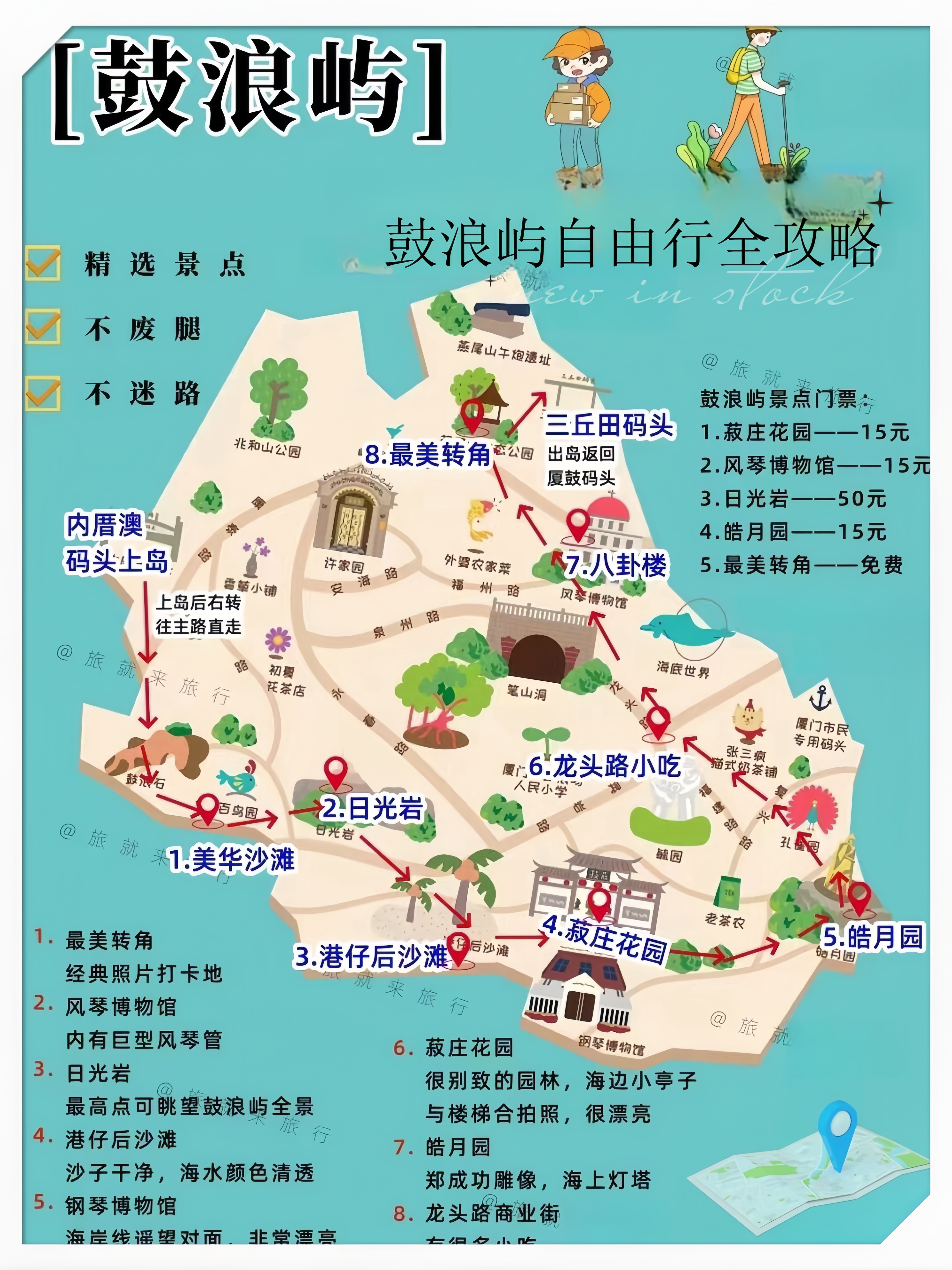 江心屿游览地图图片