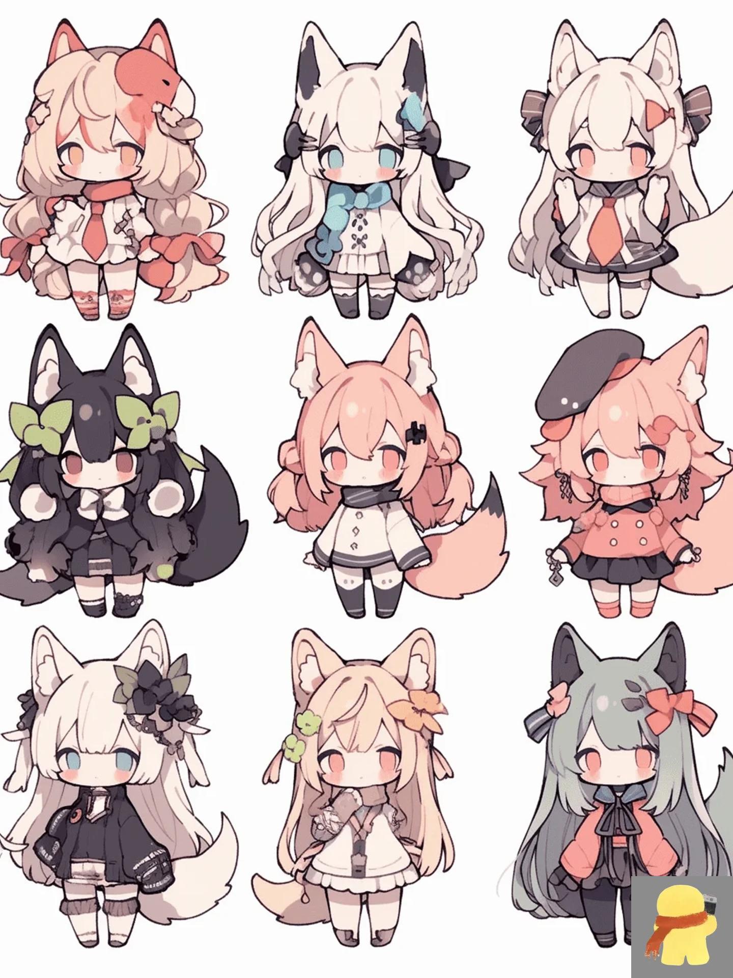 ai角色设计一波狐狸拟人