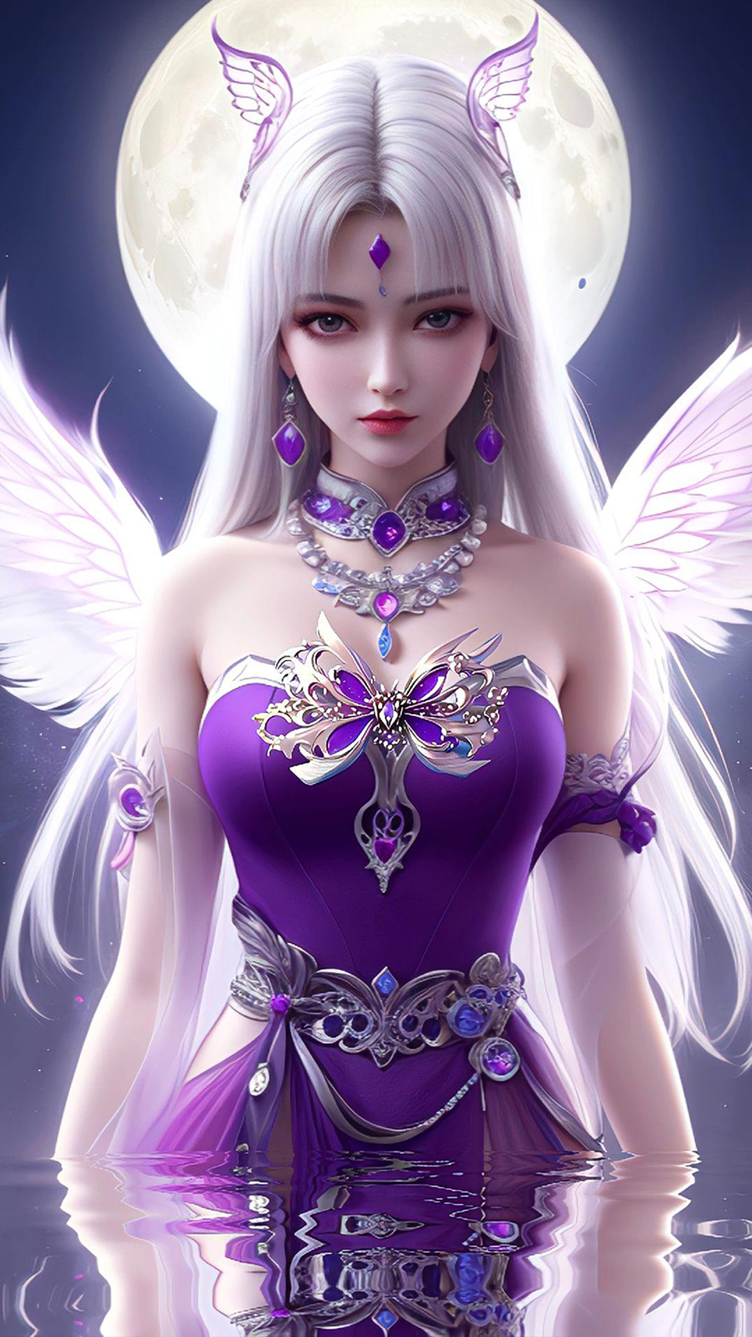 《斗破苍穹》国漫女神小医仙ai手机壁纸:陪伴最久的女主