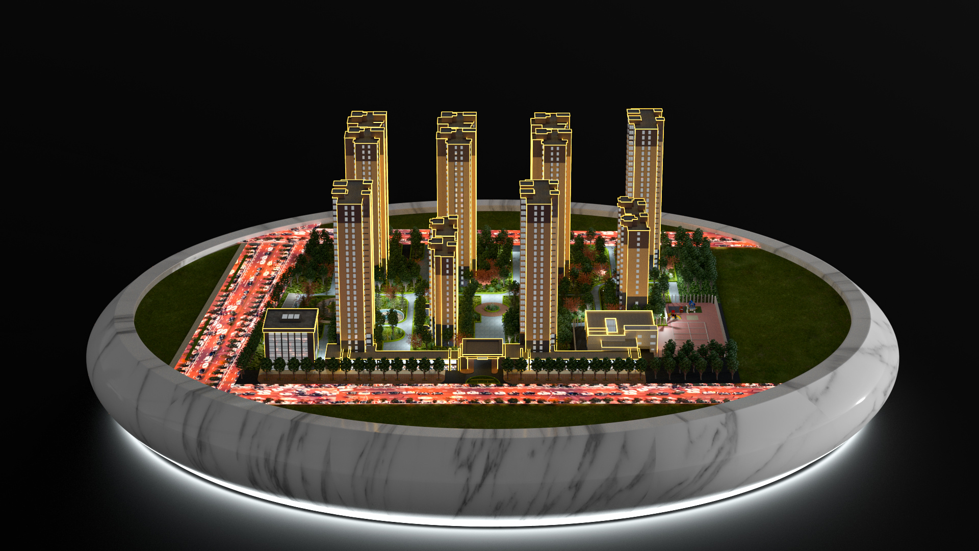 展厅中的沙盘有哪些?