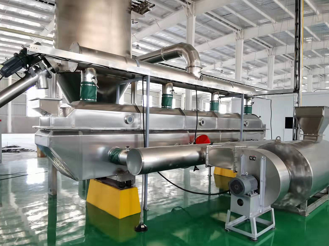 亚氯酸钠烘干用振动流化床干燥机连续生产