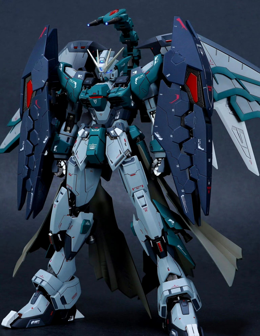 模型欣赏:机动战士高达w mg 双头龙高达ew风格,by 砂yanagi.