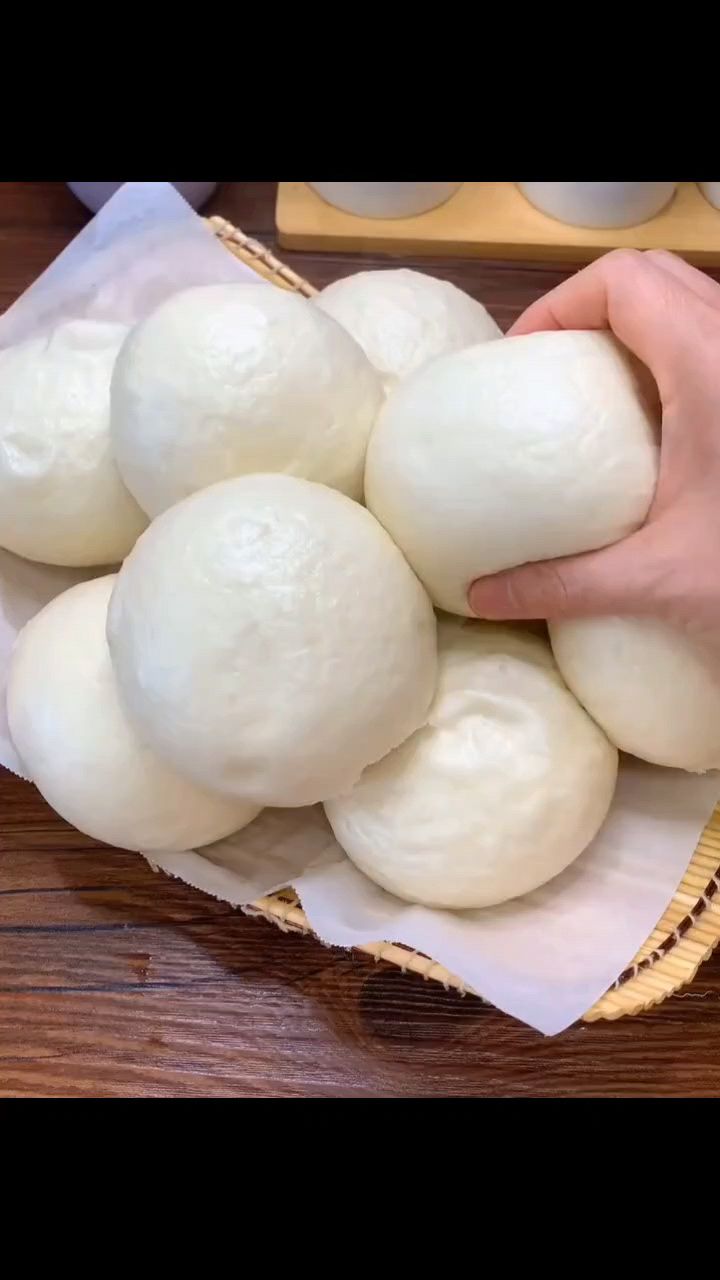 蓬松暄软的白面馒头