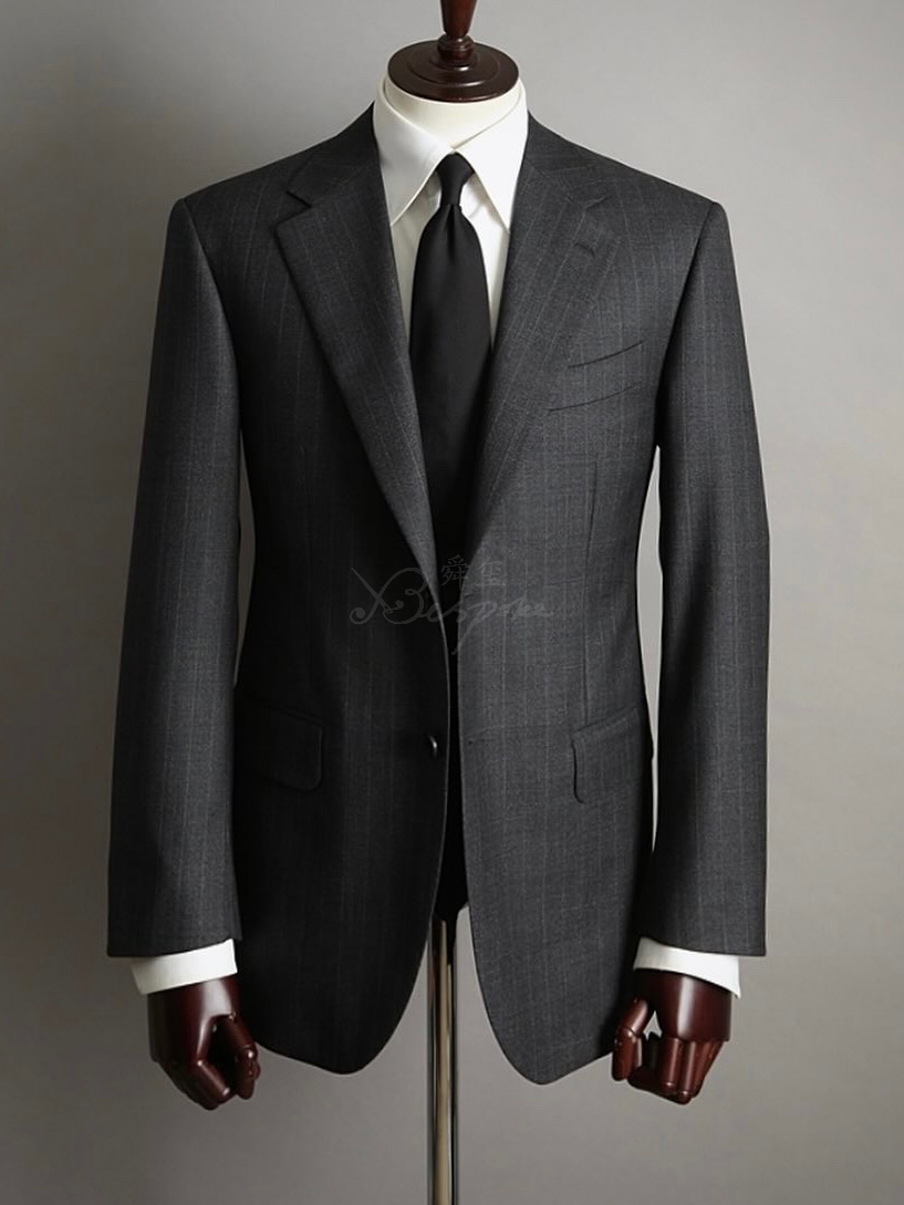 霸总专业户|灰色条纹西装霸气十足