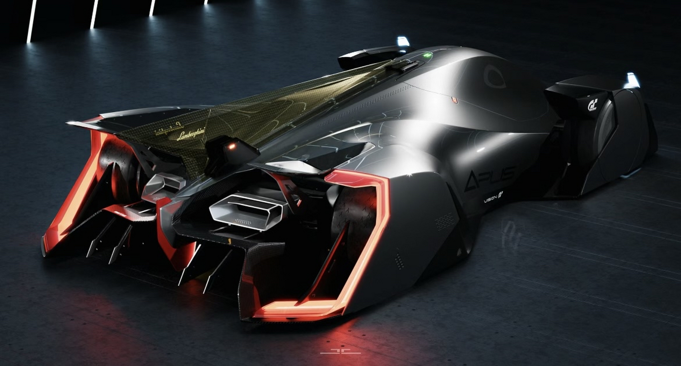 兰博基尼的apus视觉概念车,真够科幻的[嘻嘻]