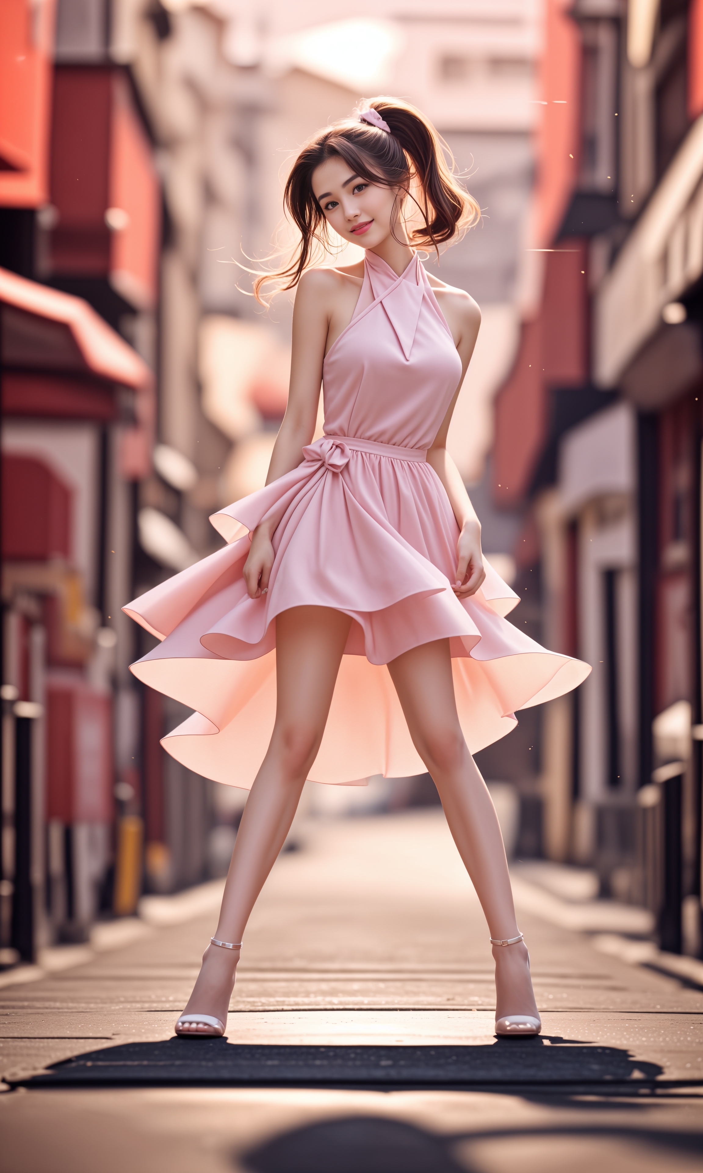 她的每一个动作都透露出一种淑女的风范,让人忍不